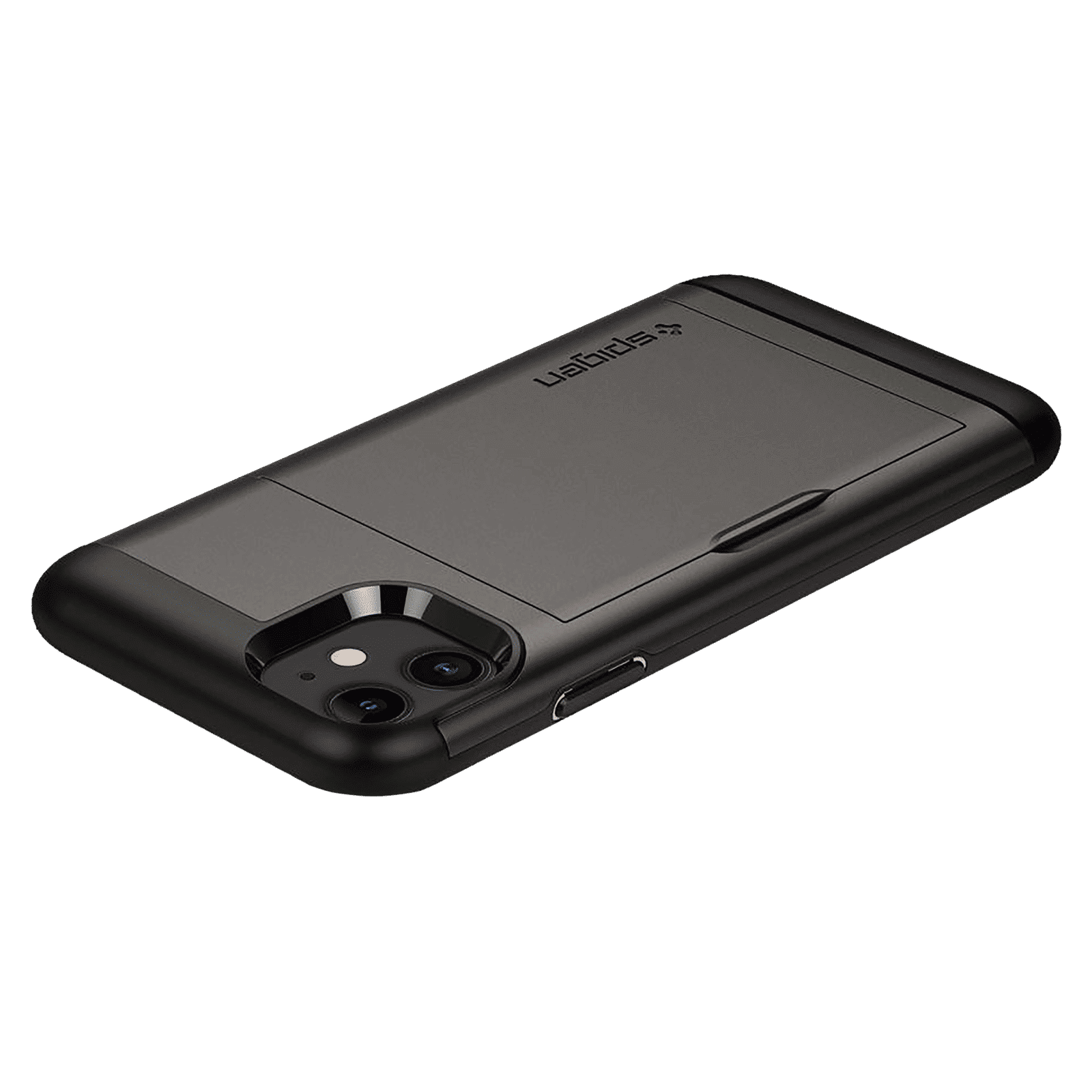 spigen Slim Armor CS TPU & Polycarbonate Back Cover for Apple iPhone 11 (Wireless Charging Compatible, Gunmetal)_10