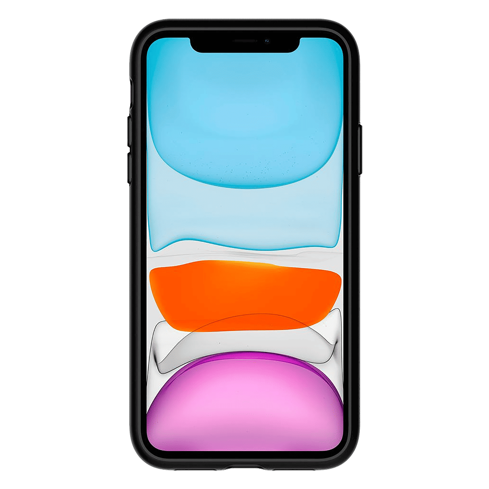 spigen Slim Armor CS TPU & Polycarbonate Back Cover for Apple iPhone 11 (Wireless Charging Compatible, Gunmetal)_3