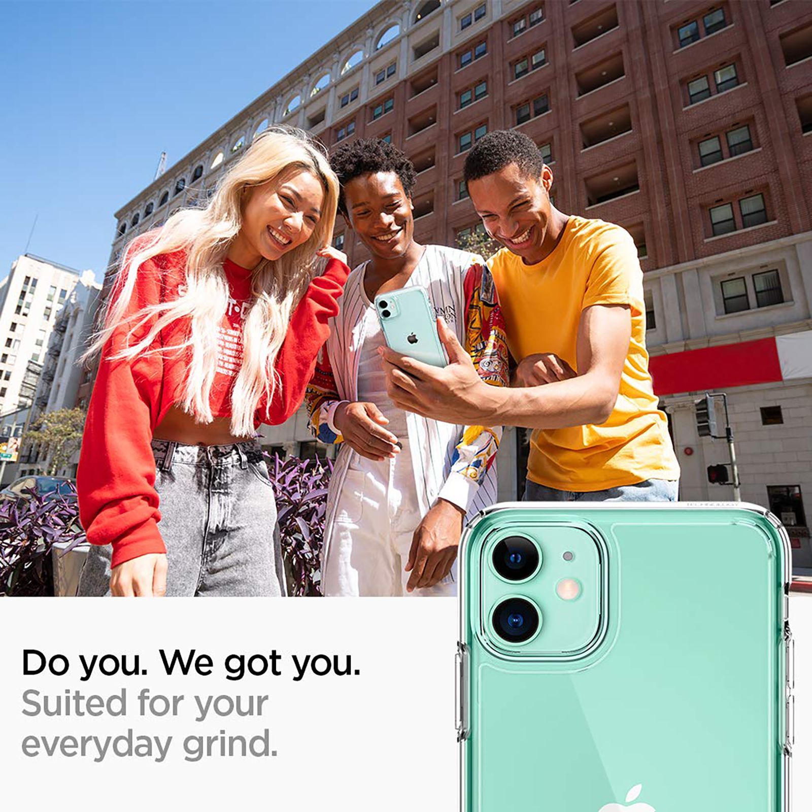 spigen Ultra Hybrid TPU & Polycarbonate Back Cover for Apple iPhone 11 (Air Cushion Technology, Crystal Clear)_12