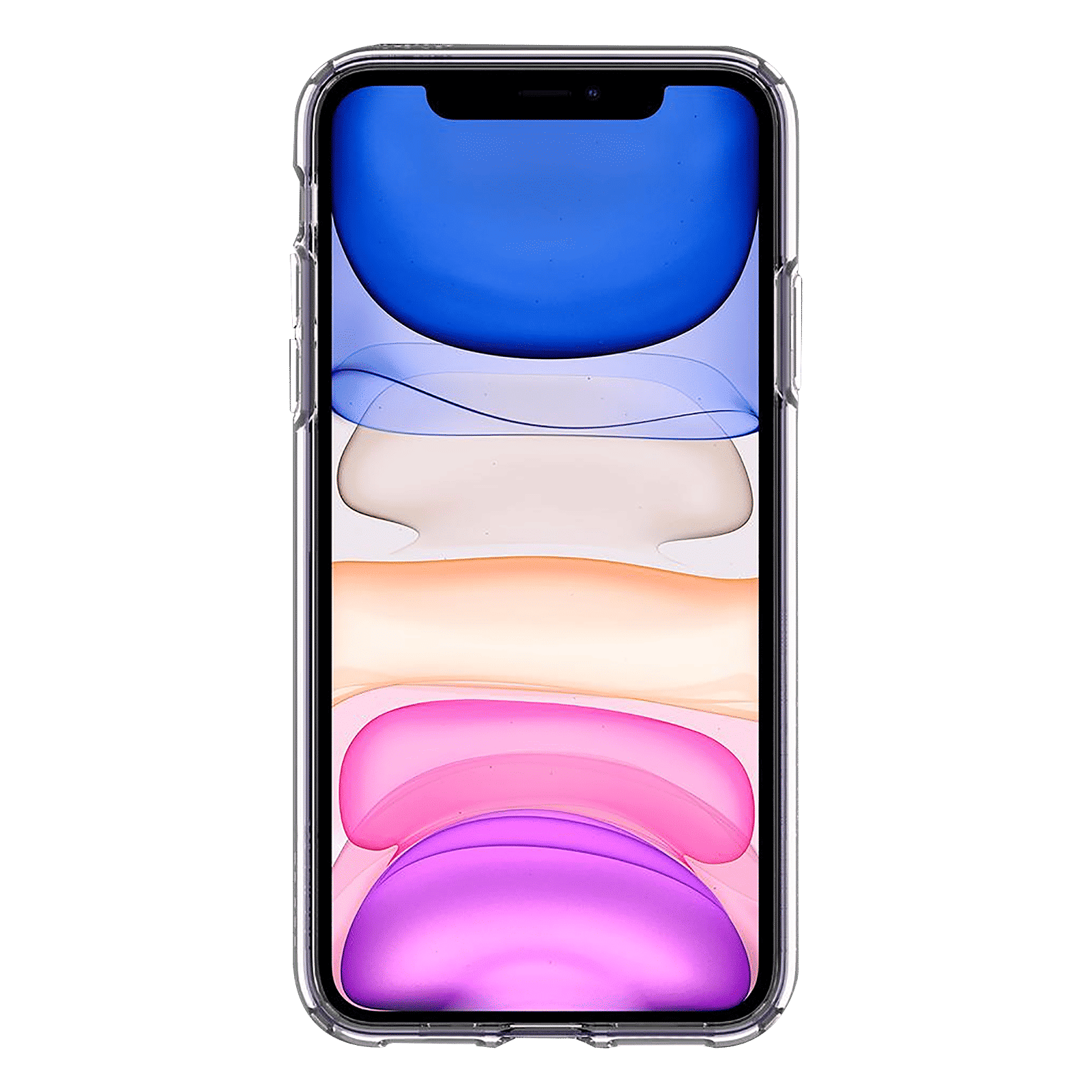 spigen Ultra Hybrid TPU & Polycarbonate Back Cover for Apple iPhone 11 (Air Cushion Technology, Crystal Clear)_3