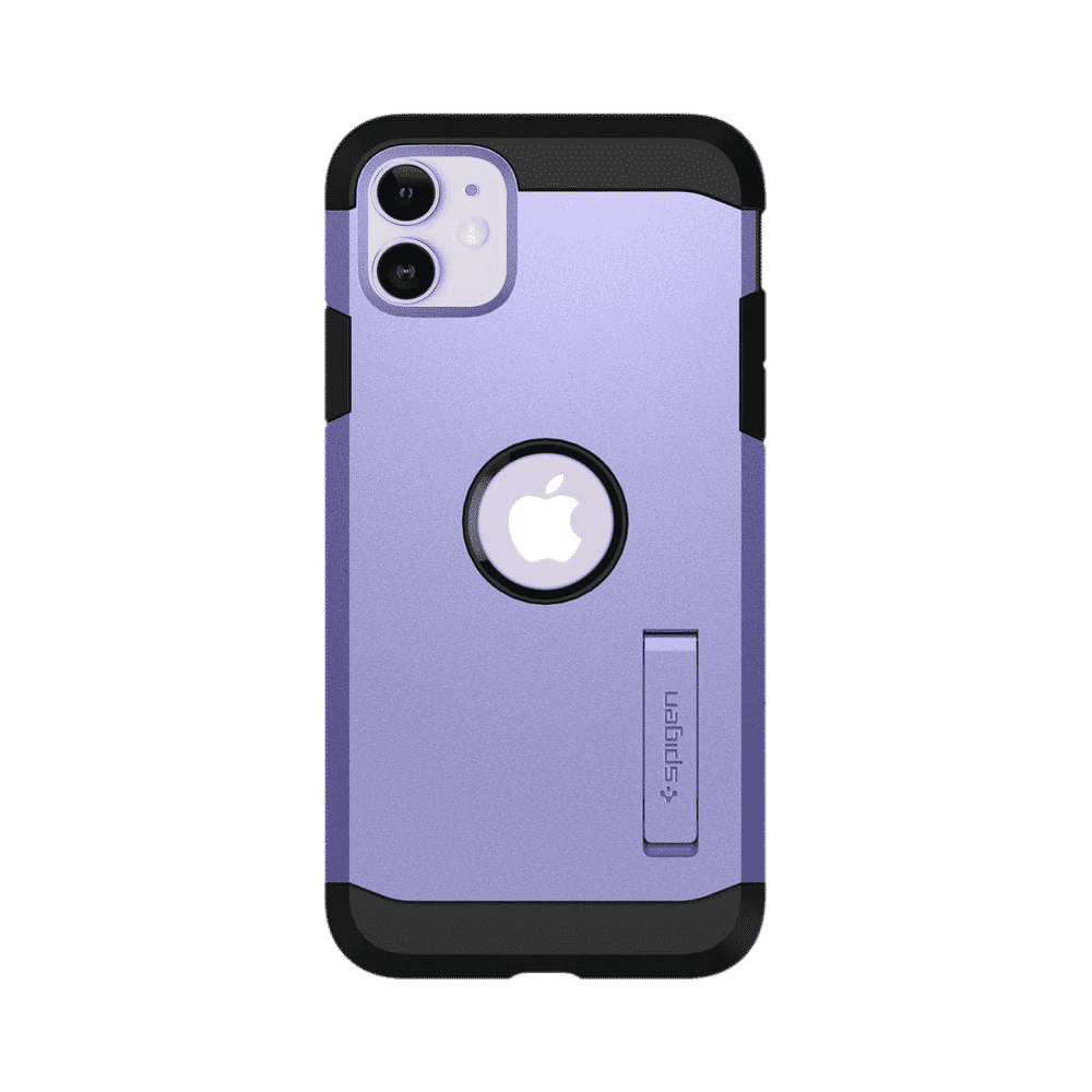 spigen Tough Armor TPU & PC Back Case For iPhone 11 (Air Cushion Technology, ACS00409, Purple)_7