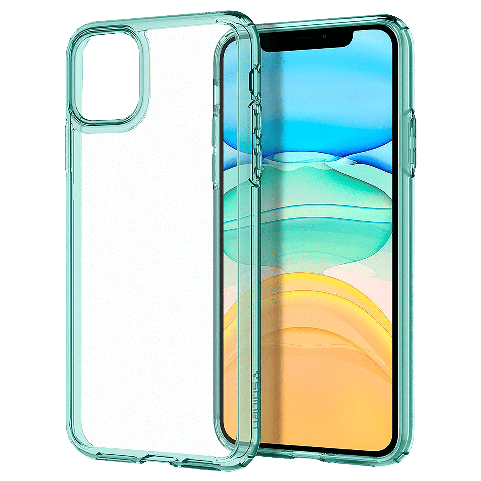 spigen Ultra Hybrid TPU & Polycarbonate Back Cover for Apple iPhone 11 (Air Cushion Technology, Green Crystal) spigen Ultra Hybrid TPU & Polycarbonate Back Cover for Apple iPhone 11 (Air Cushion Technology, Green Crystal)_1