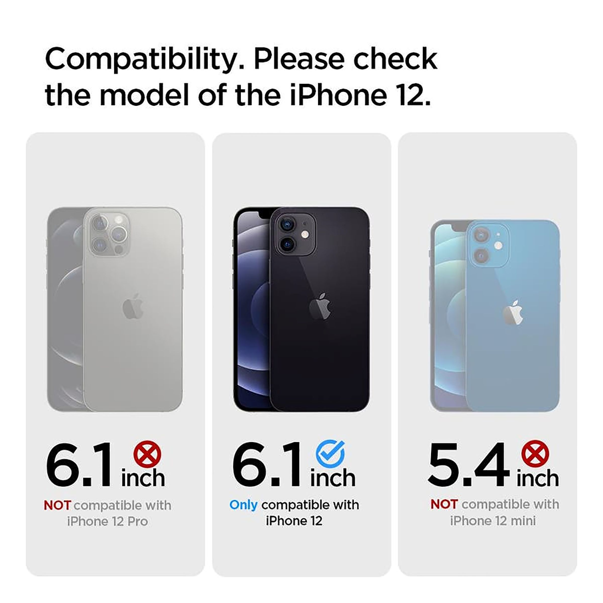 spigen Optik Crystal TPU Back Cover for Apple iPhone 12 (Air Cushion Technology, Chrome Grey)_4