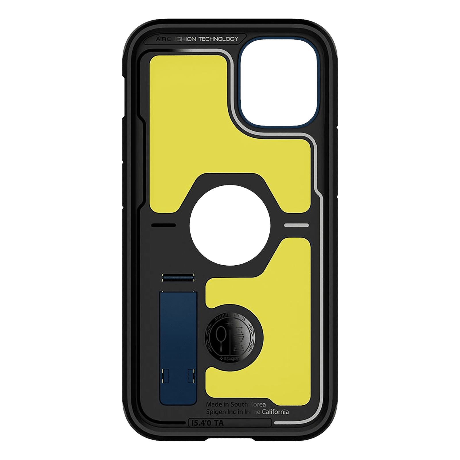 spigen Tough Armor TPU & Polycarbonate Back Case with Stand for Apple iPhone 12 Mini (Wireless Charging Compatible, Navy Blue)_5