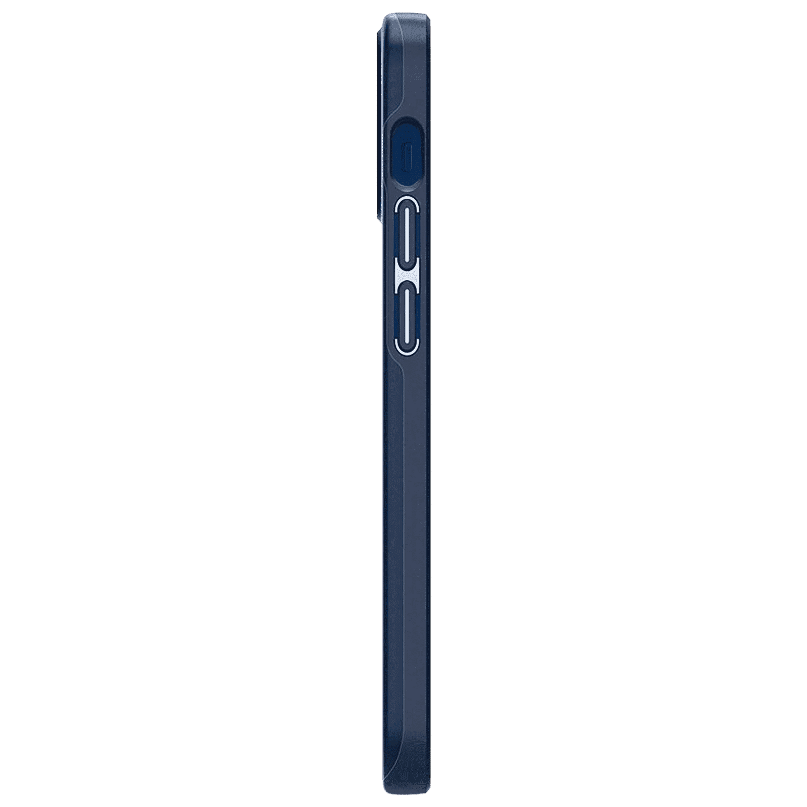spigen Thin Fit TPU & Polycarbonate Back Cover for Apple iPhone 12 Mini (Wireless Charging Compatible, Navy Blue) spigen Thin Fit TPU & Polycarbonate Back Cover for Apple iPhone 12 Mini (Wireless Charging Compatible, Navy Blue)_5