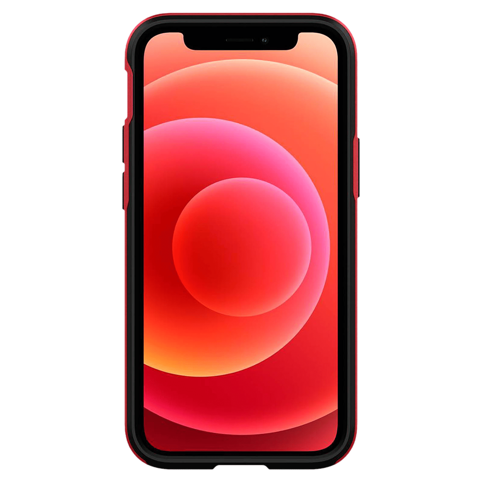 spigen Neo Hybrid TPU & Polycarbonate Back Cover for Apple iPhone 12 Mini (Wireless Charging Compatible, Red)_3