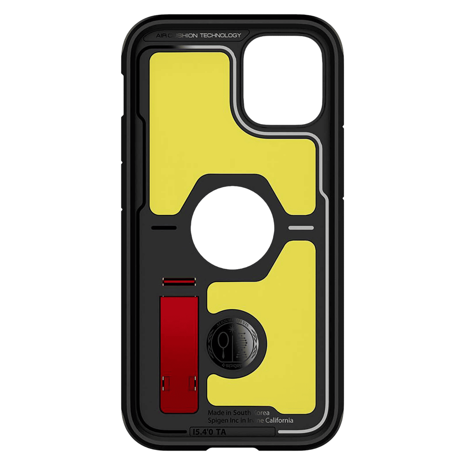 spigen Tough Armor TPU & Polycarbonate Back Case with Stand for Apple iPhone 12 Mini (Wireless Charging Compatible, Red)_5