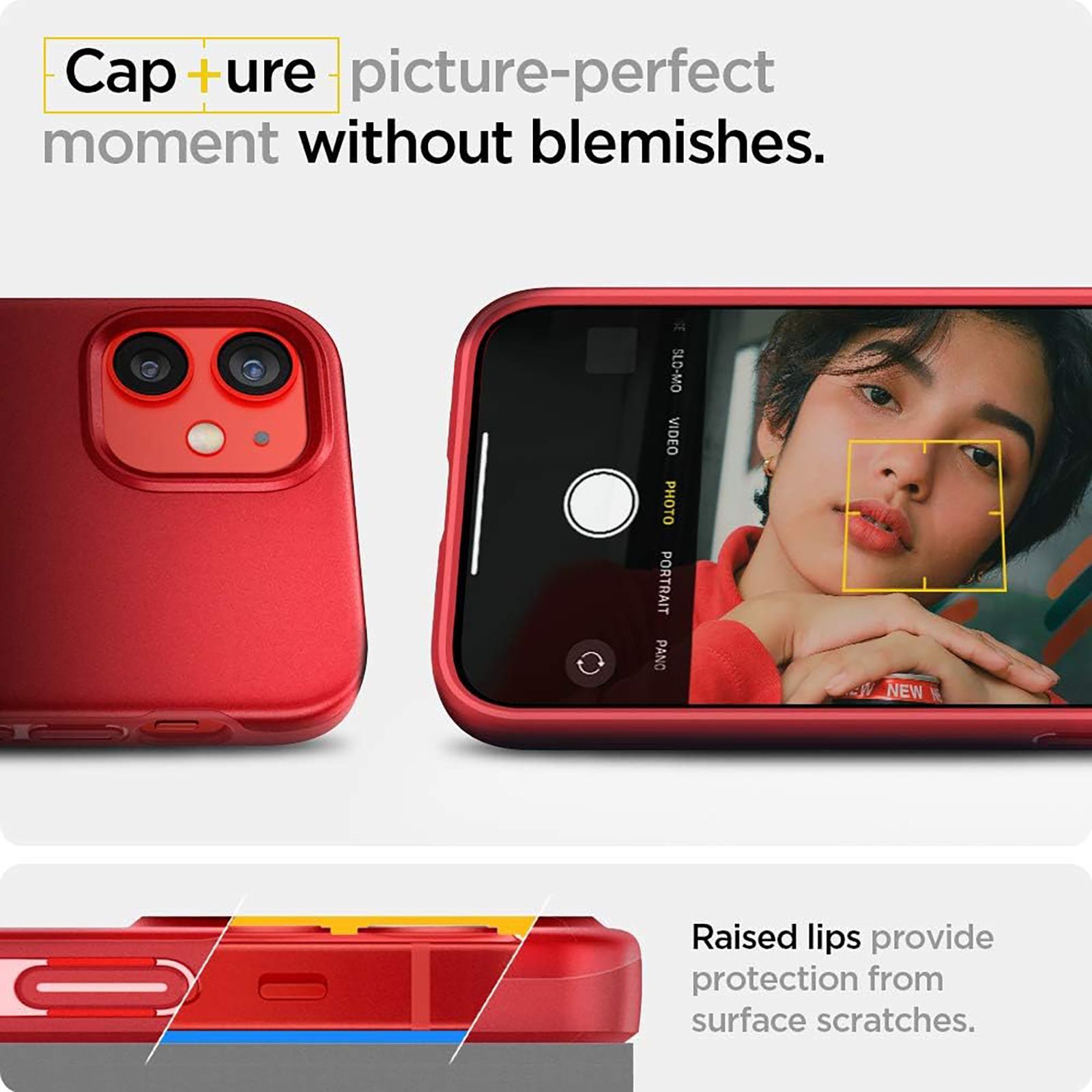 spigen Thin Fit TPU & Polycarbonate Back Cover for Apple iPhone 12 Mini (Wireless Charging Compatible, Red) spigen Thin Fit TPU & Polycarbonate Back Cover for Apple iPhone 12 Mini (Wireless Charging Compatible, Red)_15