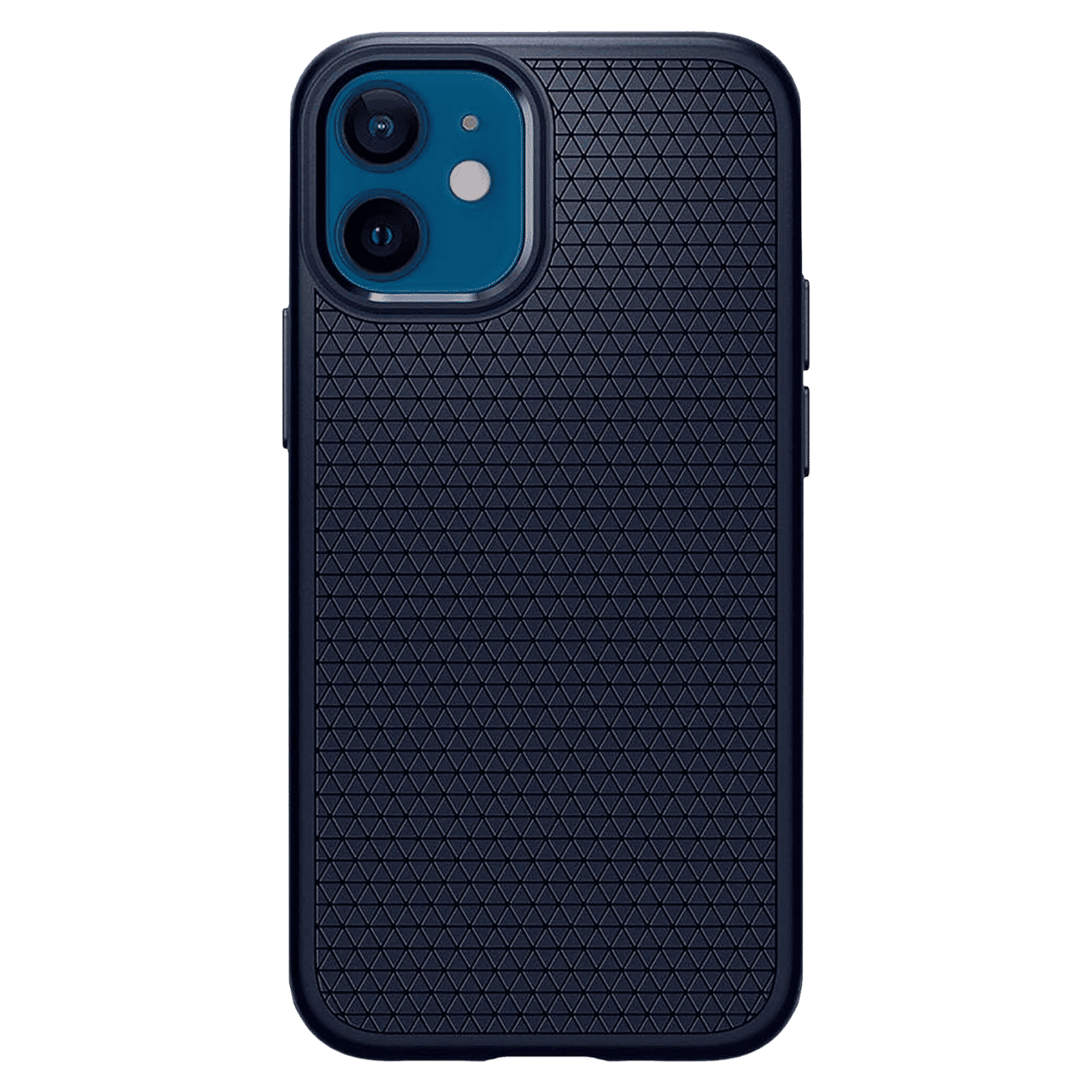 spigen Liquid Air TPU Back Cover for Apple iPhone 12 Mini (Supports Wireless Charging, Navy Blue)_3