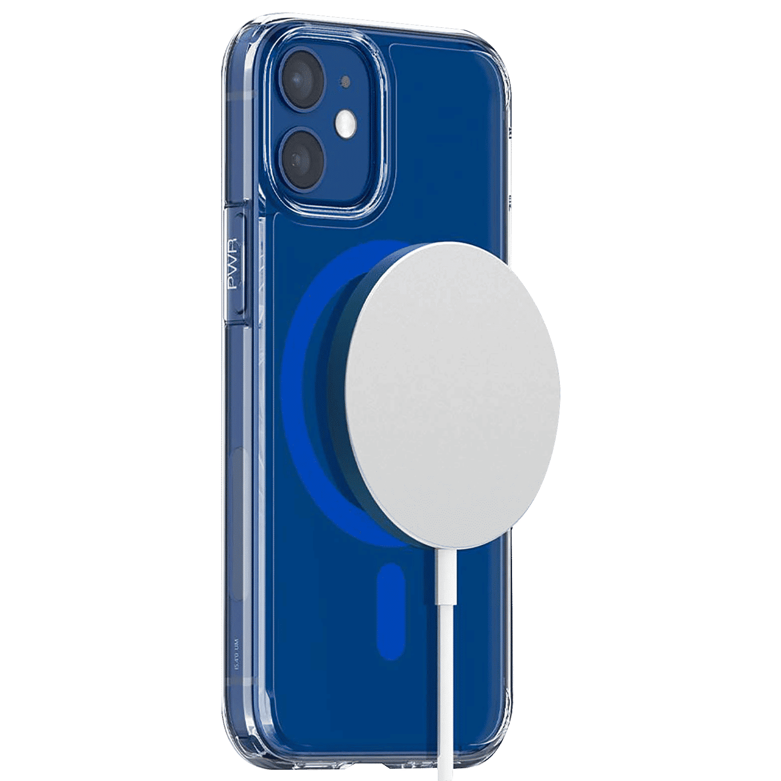 spigen Ultra Hybrid Mag TPU & Polycarbonate Back Cover for Apple iPhone 12 Mini (Air Cushion Technology, Blue)_11