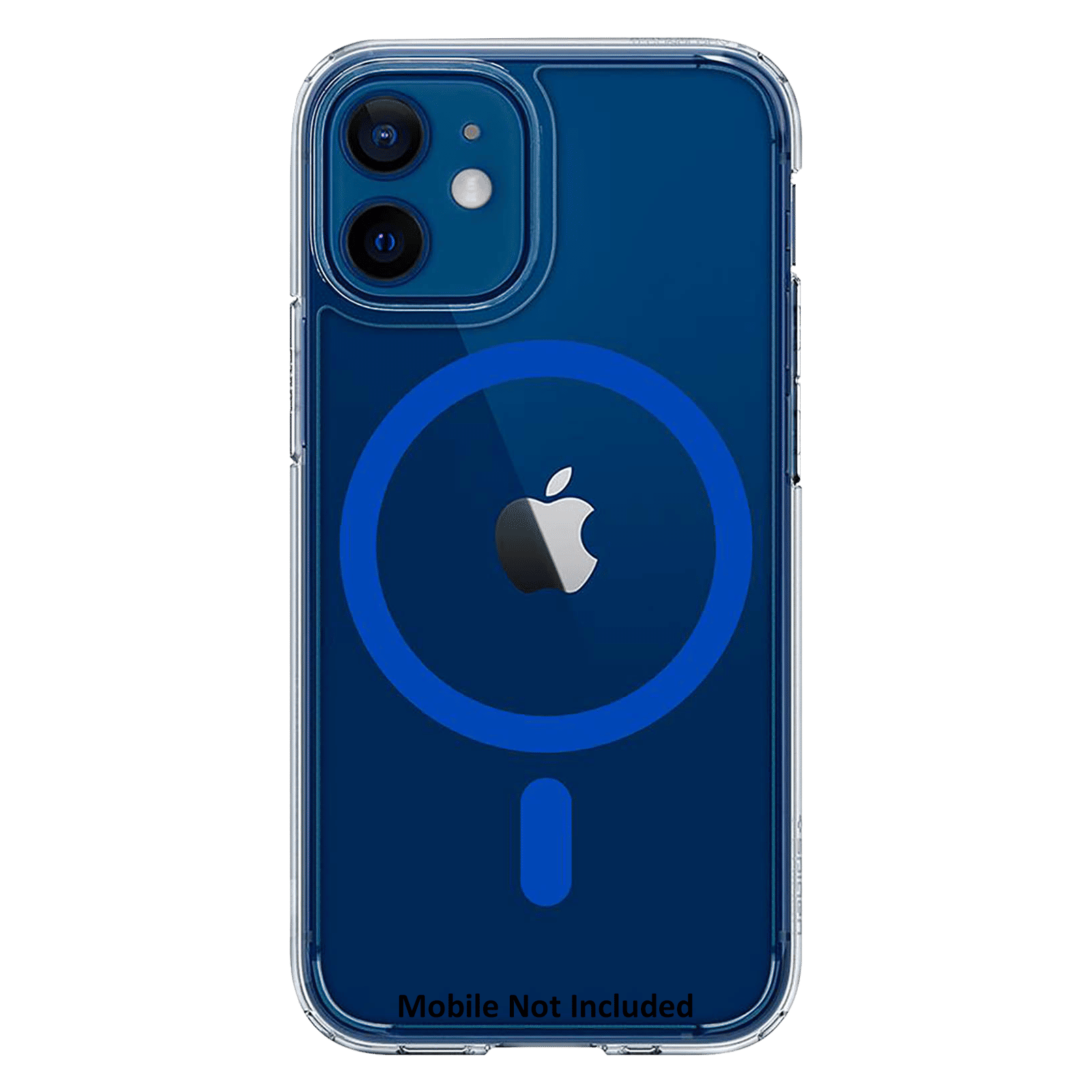 spigen Ultra Hybrid Mag TPU & Polycarbonate Back Cover for Apple iPhone 12 Mini (Air Cushion Technology, Blue)_6