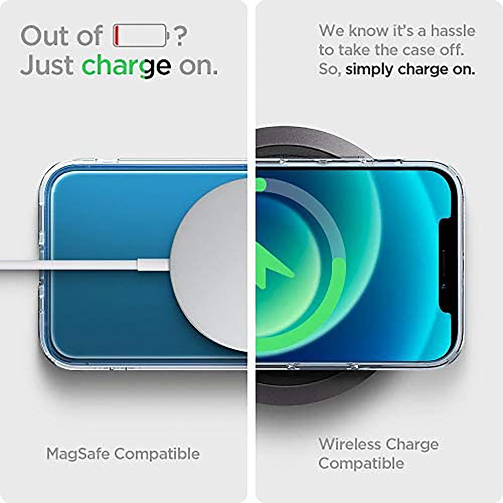 spigen Quartz Hybrid TPU & Tempered Glass Back Cover for Apple iPhone 12 Mini (Wireless Charging Compatible, Matte Clear)_5