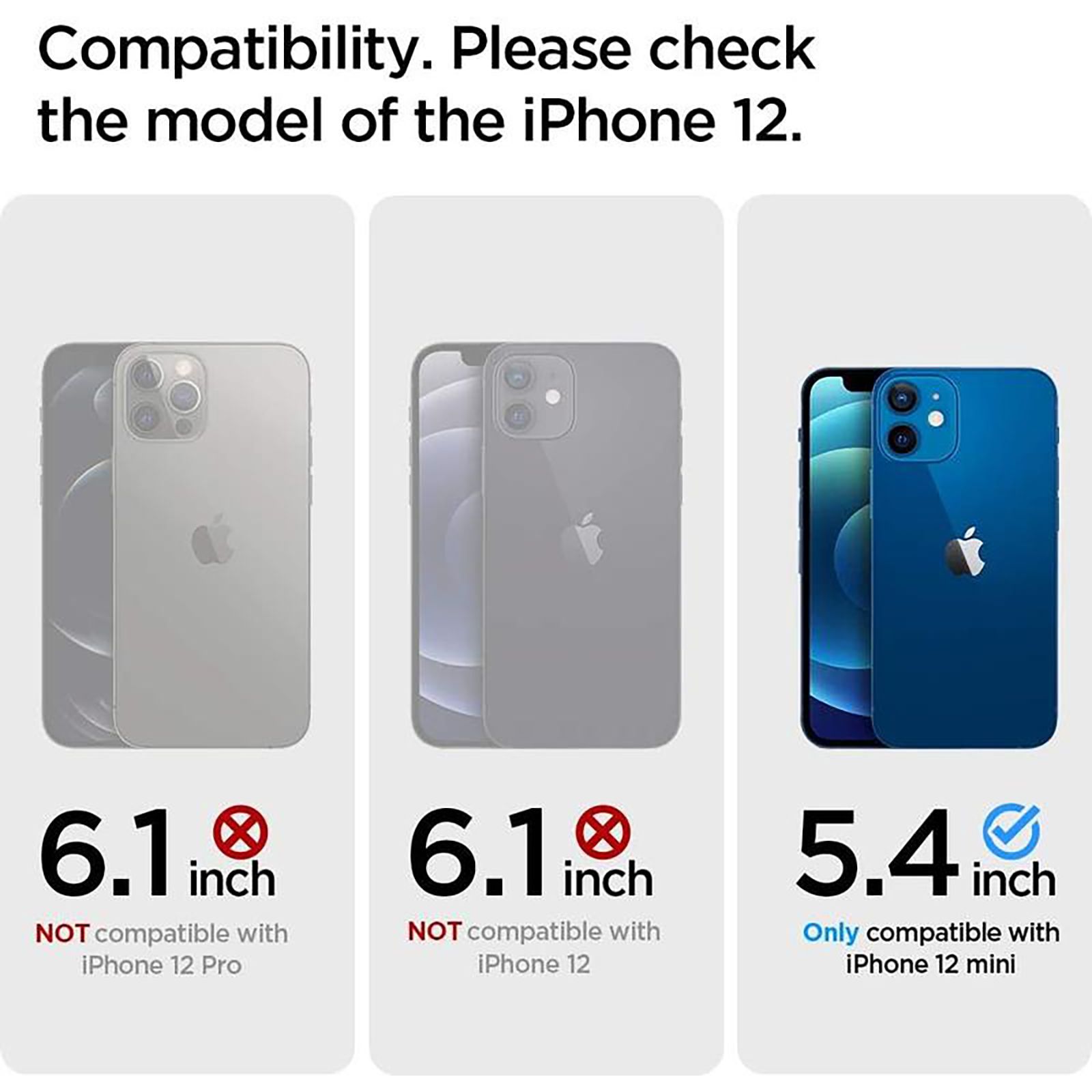 spigen Optik Crystal TPU Back Cover for Apple iPhone 12 Mini (Wireless Charging Compatible, Chrome Blue) spigen Optik Crystal TPU Back Cover for Apple iPhone 12 Mini (Wireless Charging Compatible, Chrome Blue)_3