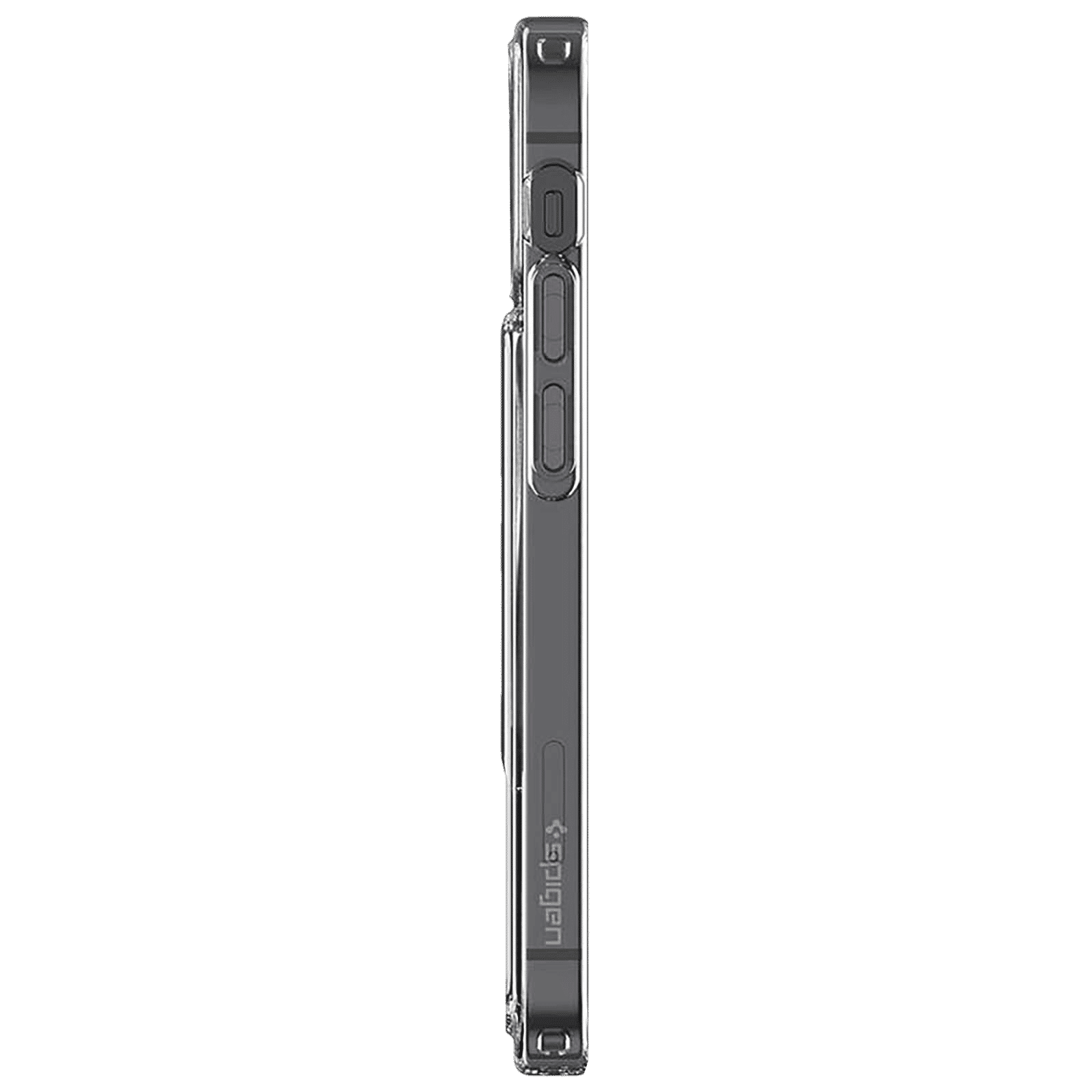 spigen Crystal Slot TPU Back Cover for Apple iPhone 12 Mini (Air Cushion Technology, Crystal Clear)_5