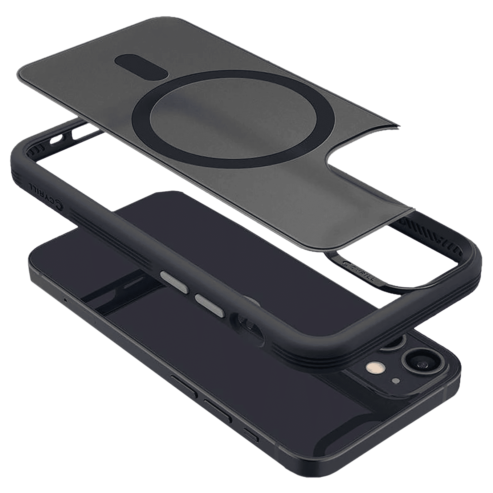 spigen TPU Back Cover for Apple iPhone 12 Mini (Wireless Charging Compatible, Graphite)_10