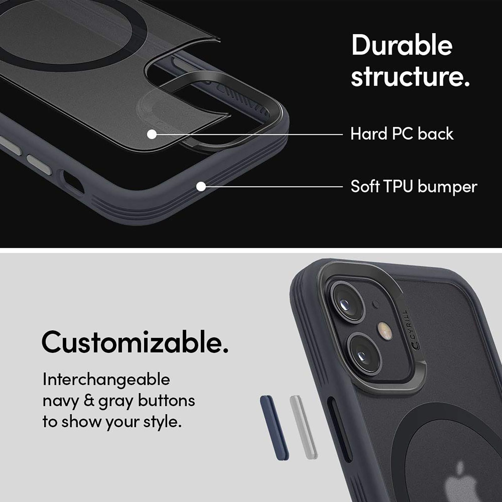 spigen TPU Back Cover for Apple iPhone 12 Mini (Wireless Charging Compatible, Graphite)_13