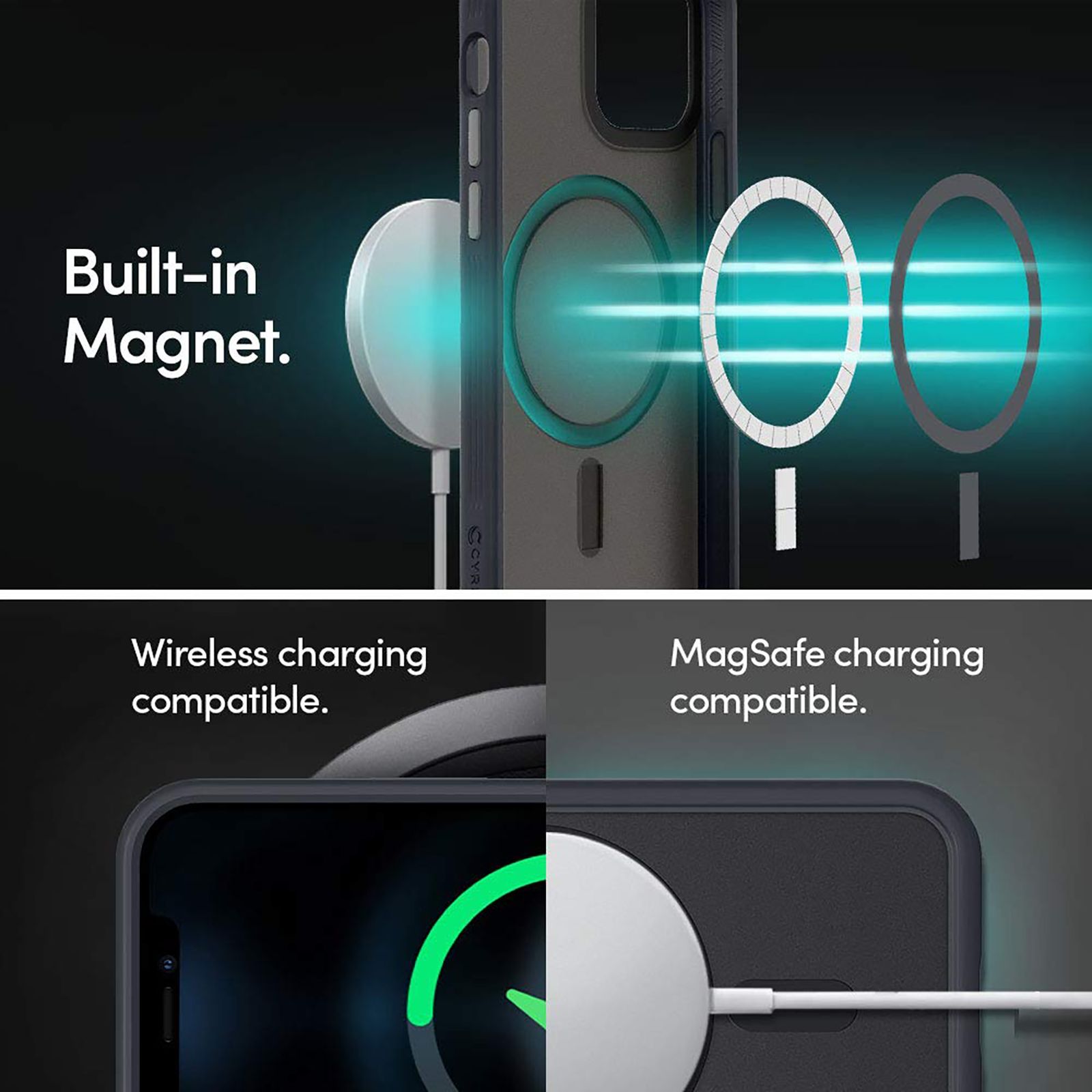 spigen TPU Back Cover for Apple iPhone 12 Mini (Wireless Charging Compatible, Graphite)_15