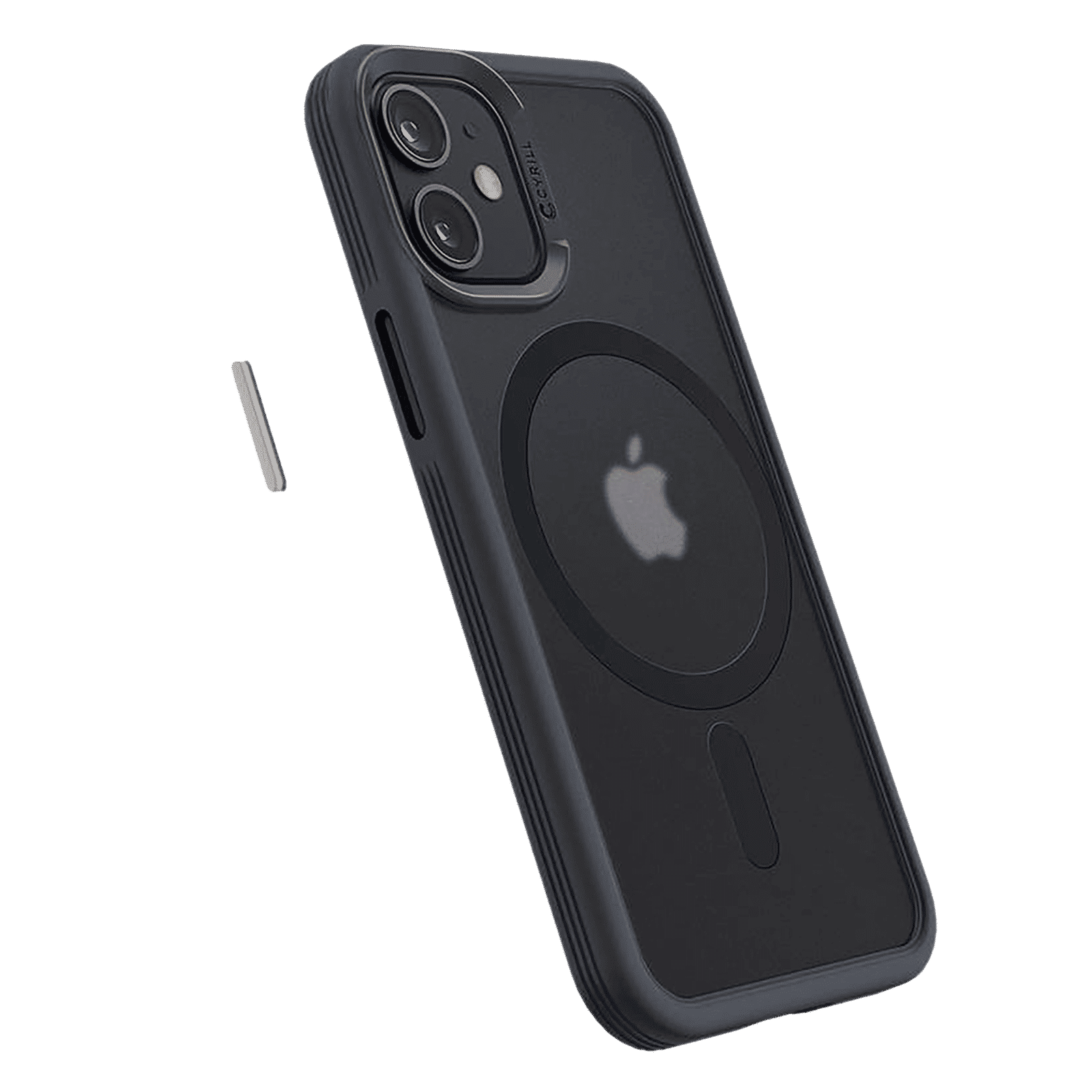 spigen TPU Back Cover for Apple iPhone 12 Mini (Wireless Charging Compatible, Graphite)_6