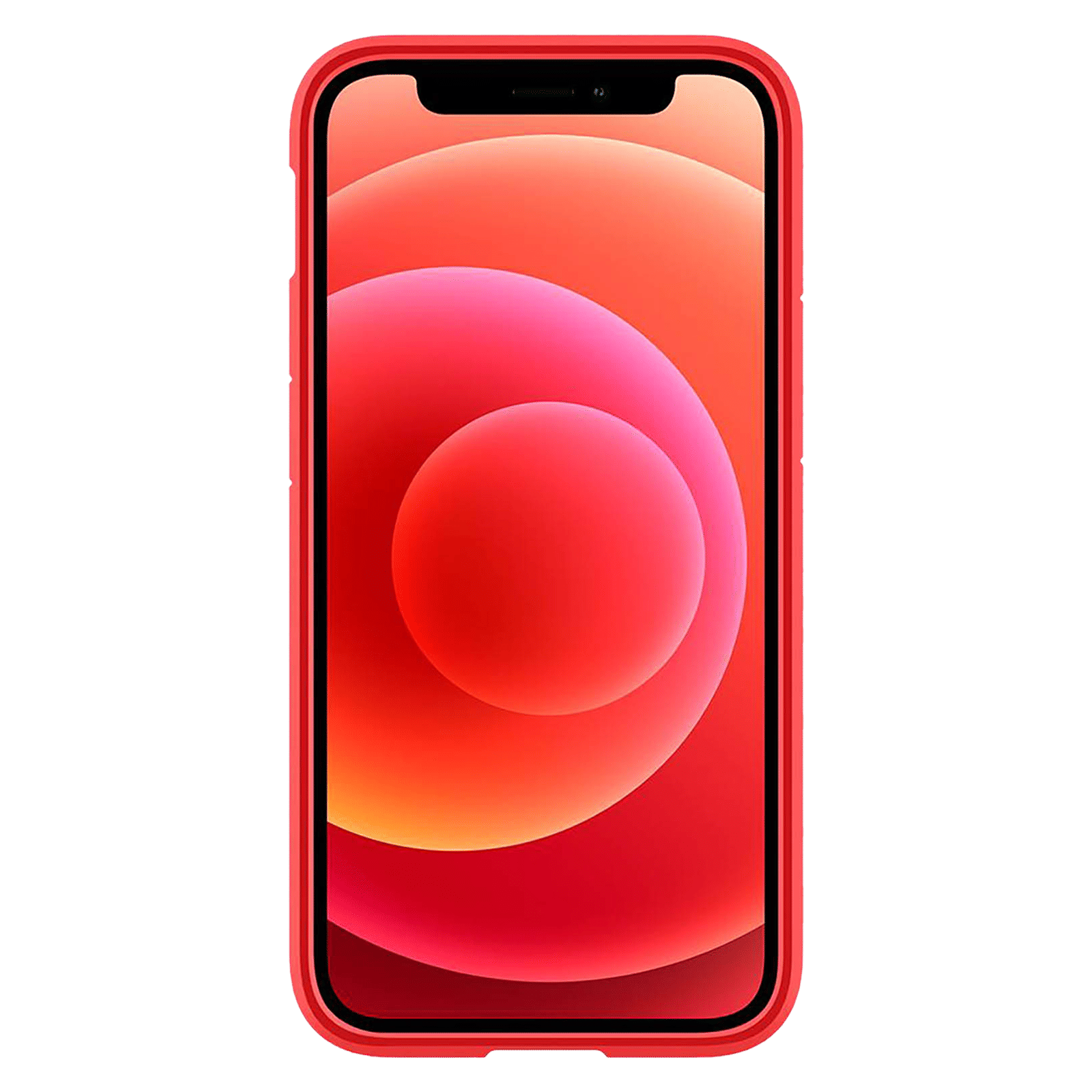 spigen Ultra Hybrid TPU & Polycarbonate Back Cover for Apple iPhone 12 Mini (Raised Bezels, Red)_3