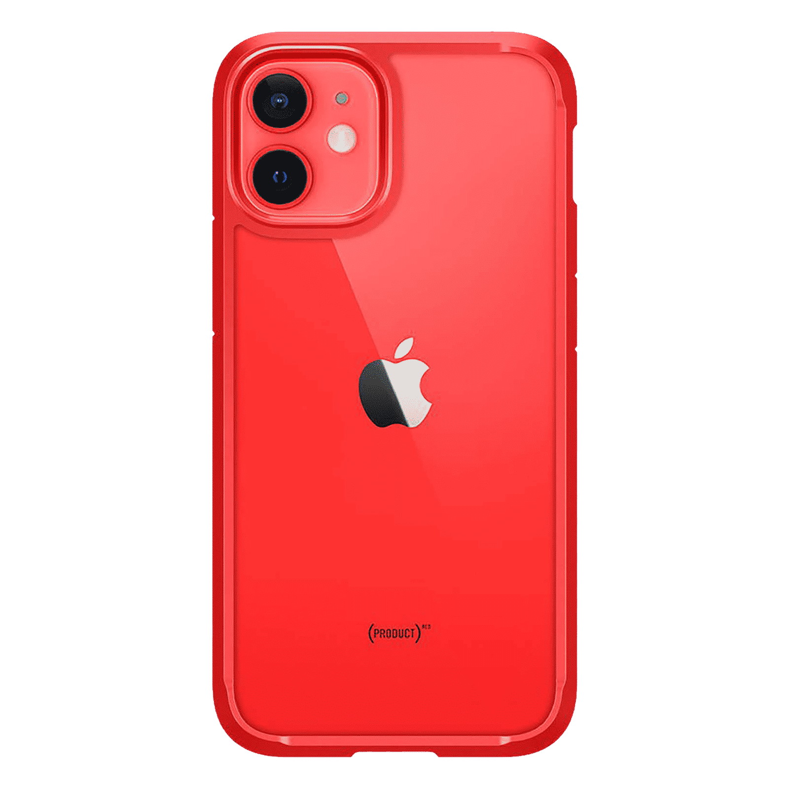 spigen Ultra Hybrid TPU & Polycarbonate Back Cover for Apple iPhone 12 Mini (Raised Bezels, Red)_4