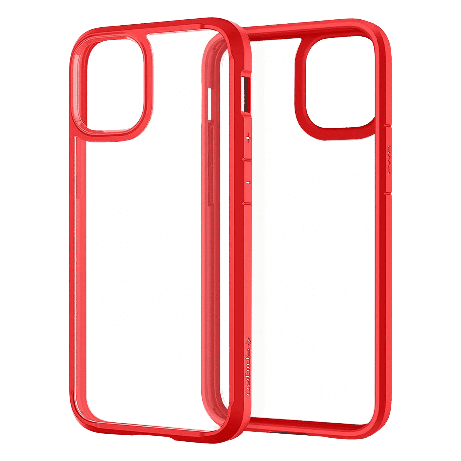 spigen Ultra Hybrid TPU & Polycarbonate Back Cover for Apple iPhone 12 Mini (Raised Bezels, Red)_5
