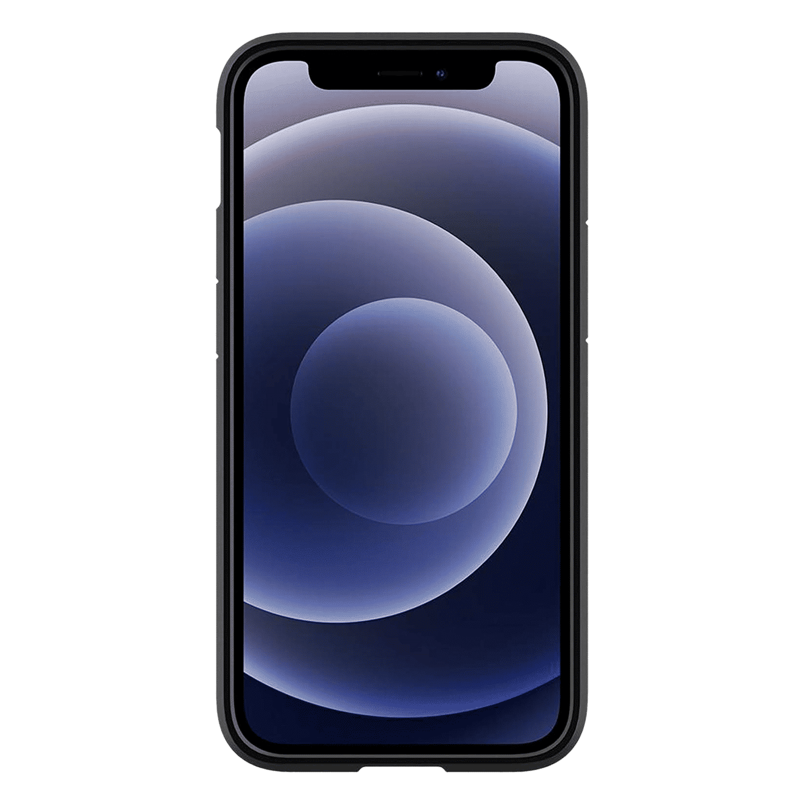 spigen Ultra Hybrid TPU & Polycarbonate Back Cover for Apple iPhone 12 Mini (Air Cushion Technology, Matte Black)_3