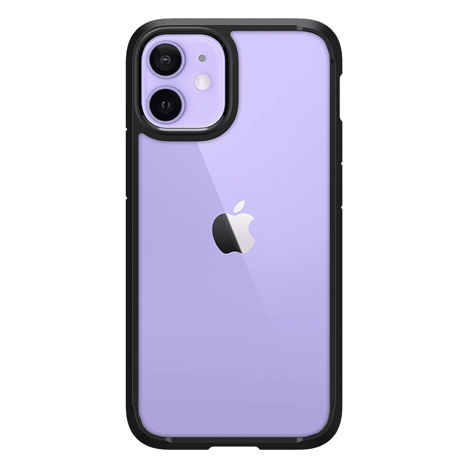 spigen Ultra Hybrid TPU & Polycarbonate Back Cover for Apple iPhone 12 Mini (Air Cushion Technology, Matte Black)_4