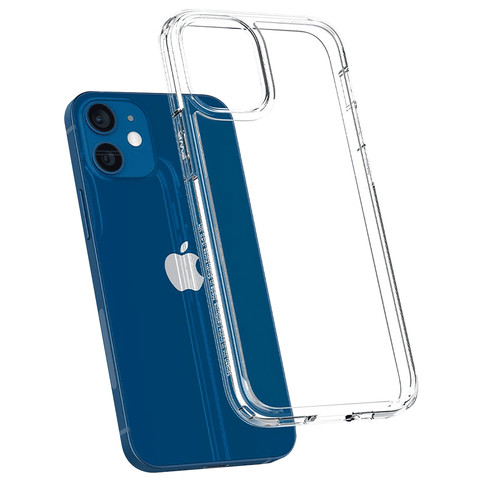 spigen Ultra Hybrid TPU & Polycarbonate Back Cover for Apple iPhone 12 Mini (Air Cushion Technology, Crystal Clear)_9