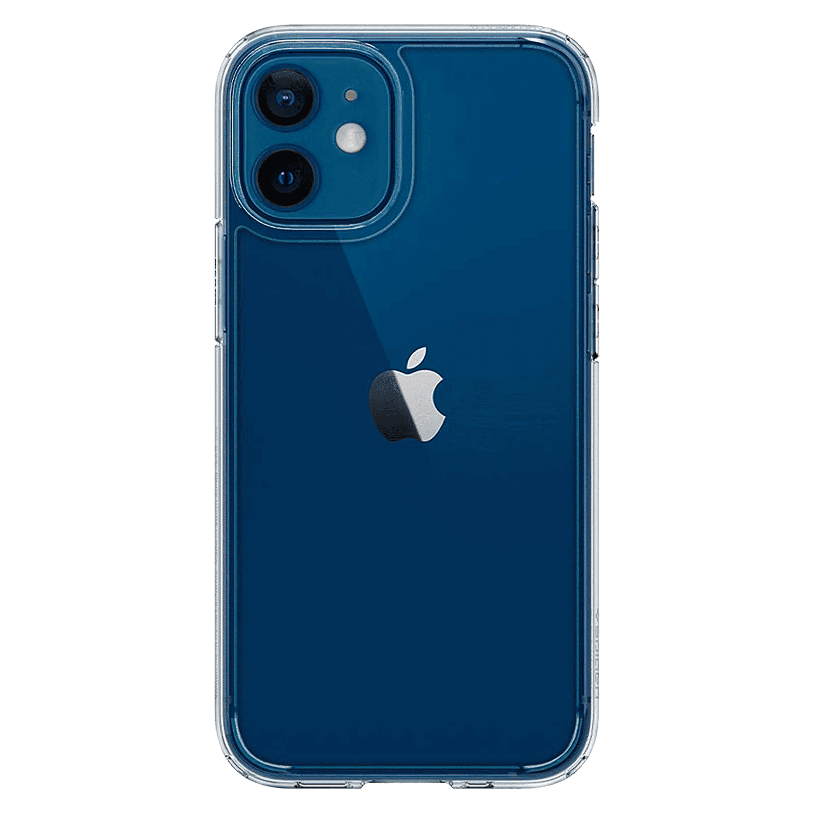 spigen Ultra Hybrid TPU & Polycarbonate Back Cover for Apple iPhone 12 Mini (Air Cushion Technology, Crystal Clear)_4