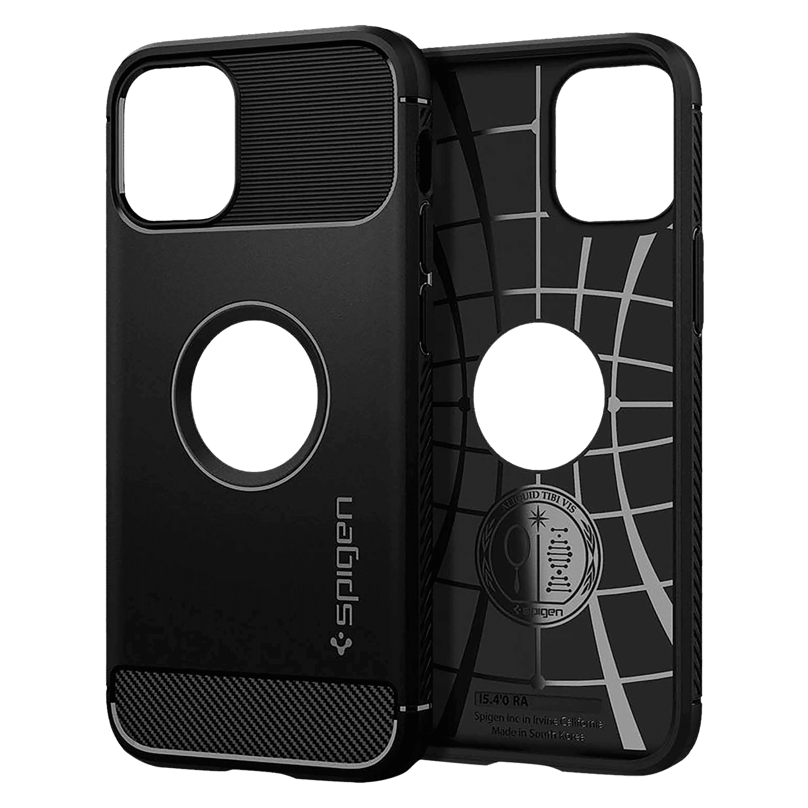 spigen Rugged Armor TPU Back Cover for Apple iPhone 12 Mini (Wireless Charging Compatible, Matte Black) spigen Rugged Armor TPU Back Cover for Apple iPhone 12 Mini (Wireless Charging Compatible, Matte Black)_10