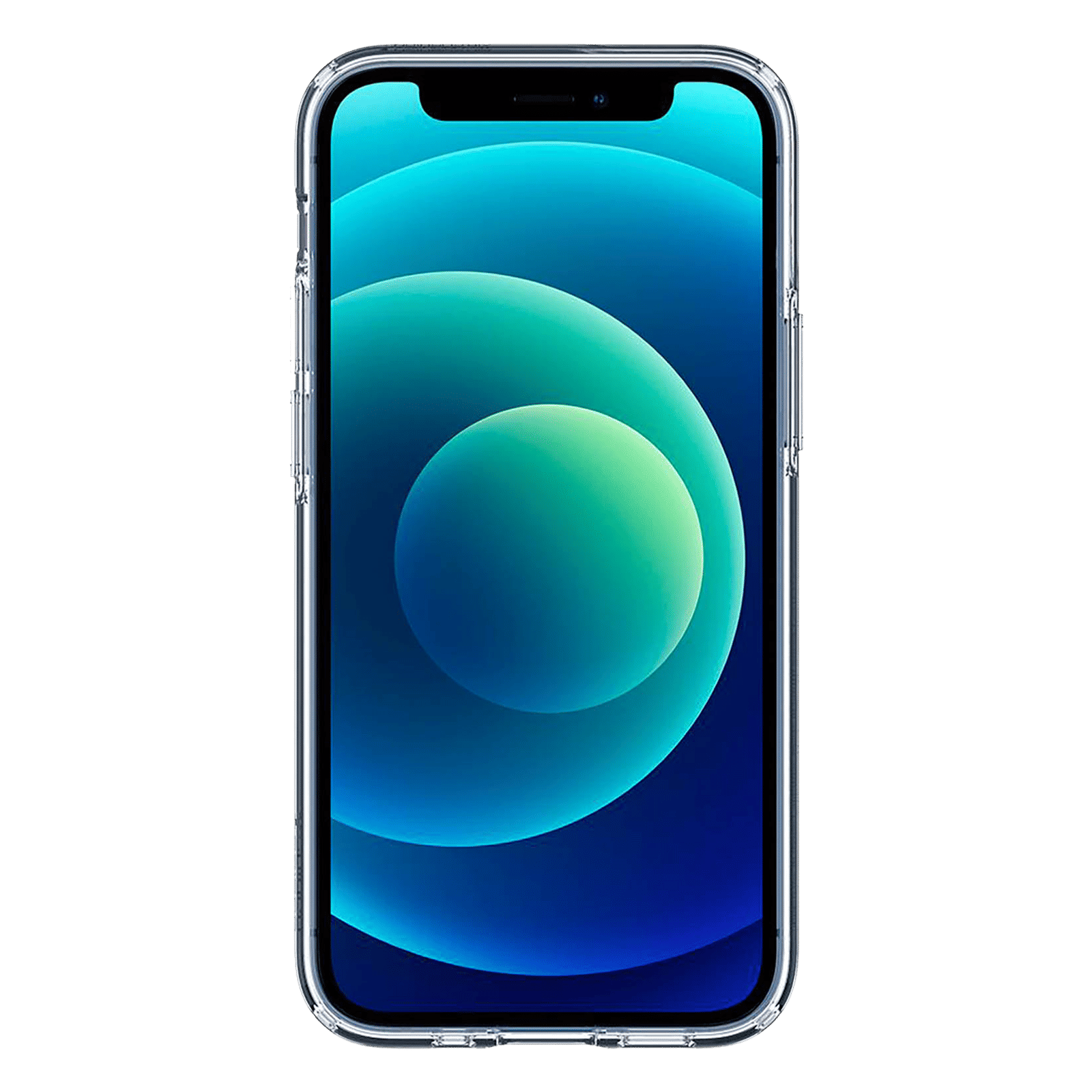 spigen Liquid Crystal Soft TPU & Polycarbonate Back Cover for Apple iPhone 12 Mini (Wireless Charging Compatible, Crystal Clear)_3