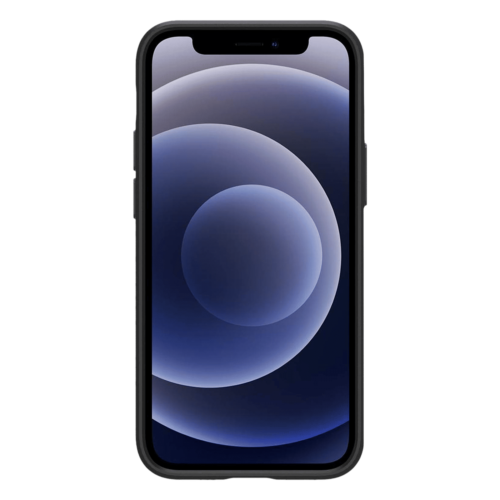 spigen Thin Fit TPU & Polycarbonate Back Cover for Apple iPhone 12 Mini (Wireless Charging Compatible, Black)_3