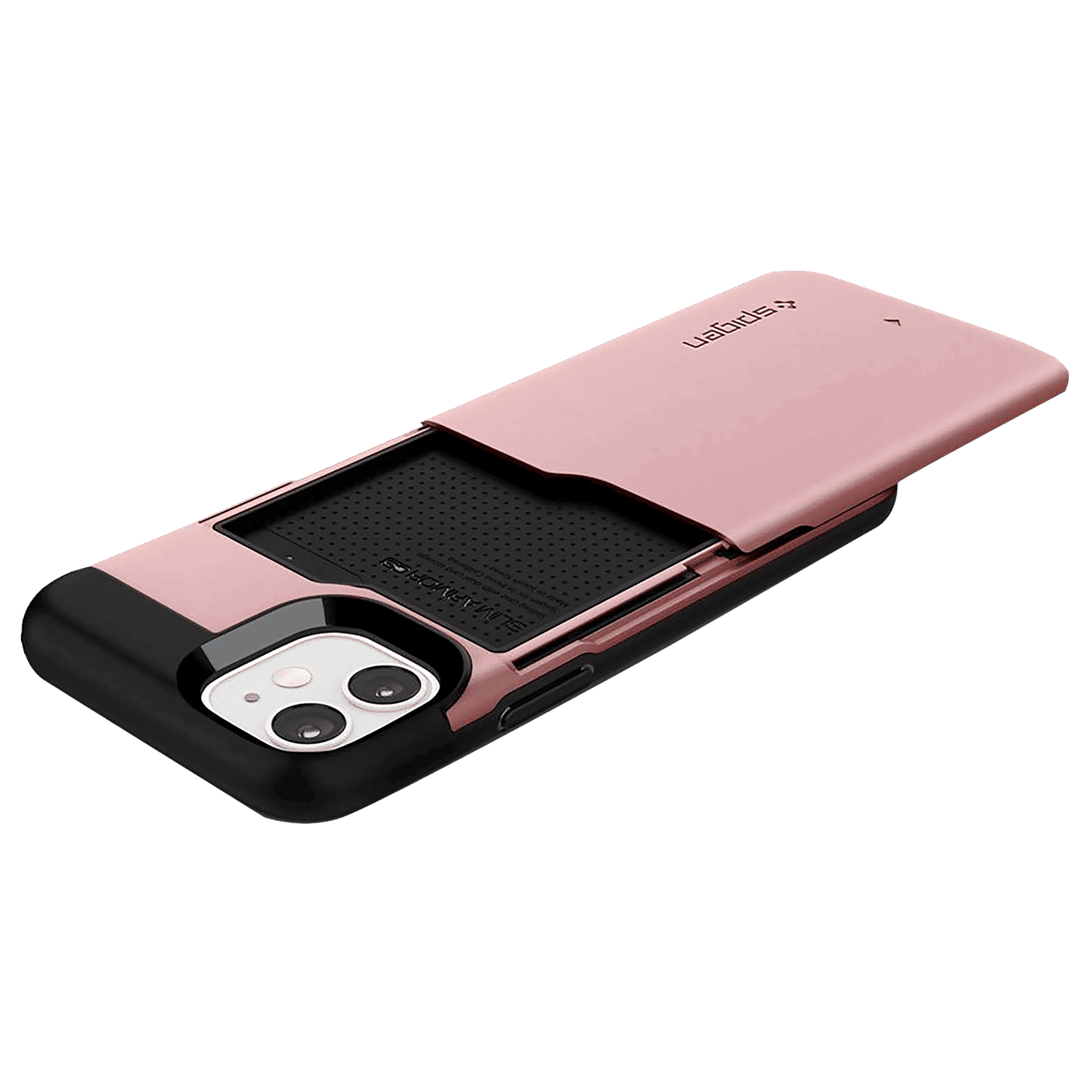 spigen Slim Armor CS Hard & Soft TPU & Polycarbonate Back Cover for Apple iPhone 12 Mini (Air Cushion Technology, Rose Gold)_9