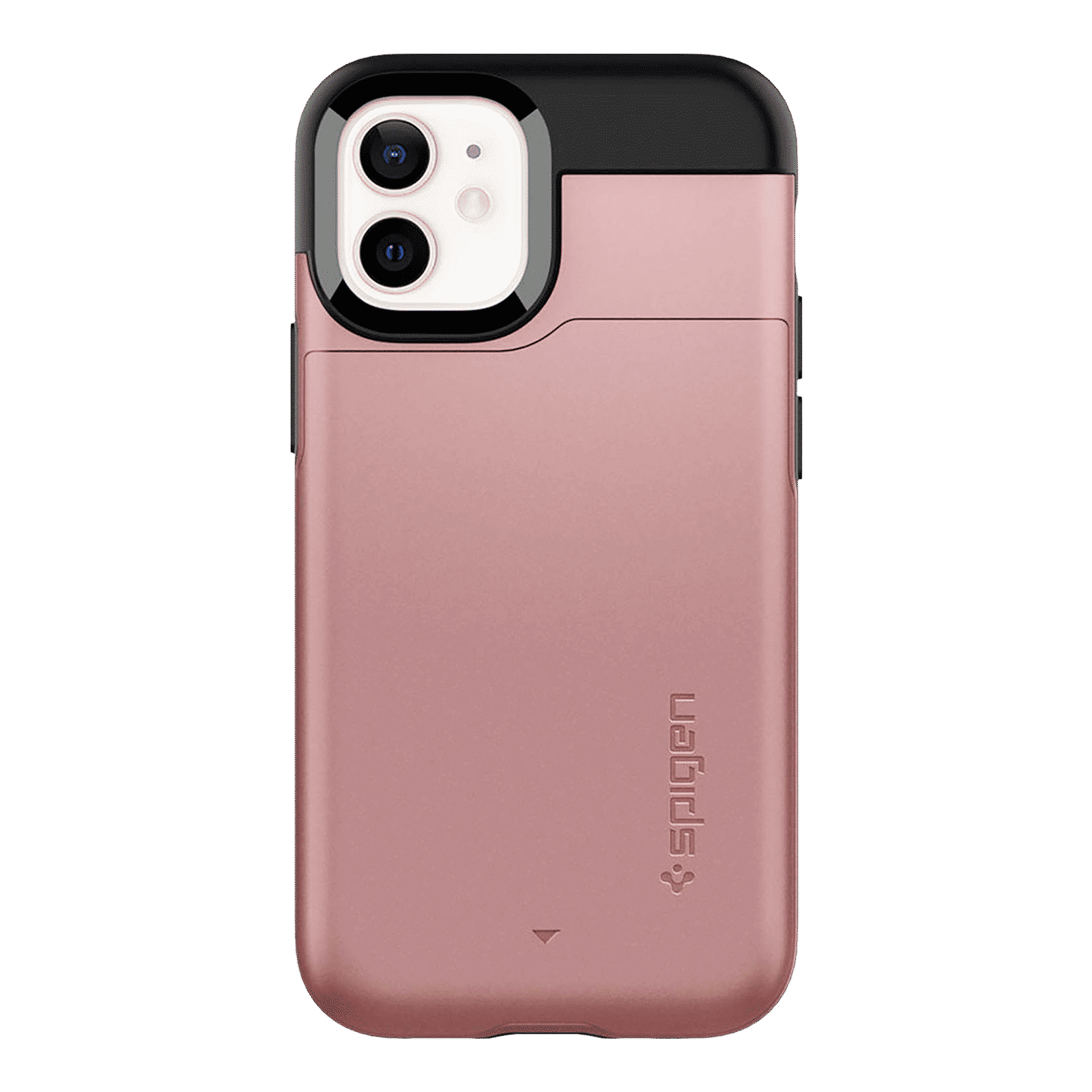 spigen Slim Armor CS Hard & Soft TPU & Polycarbonate Back Cover for Apple iPhone 12 Mini (Air Cushion Technology, Rose Gold)_4