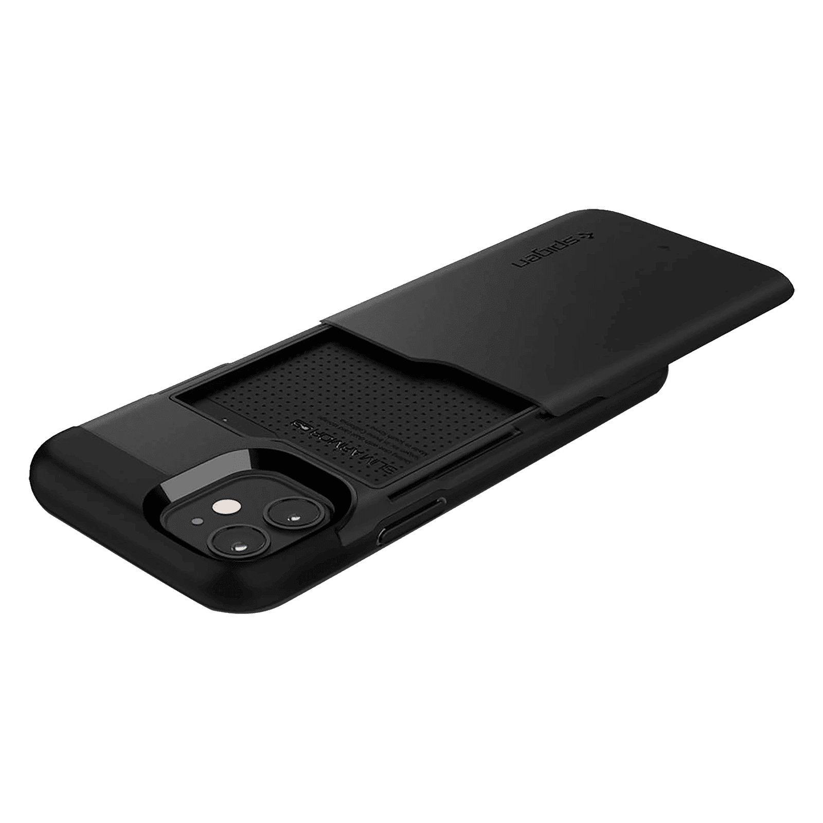 spigen Slim Armor CS Polycarbonate & TPU Back Cover for Apple iPhone 12 mini (Air Cushion Technology, Black)_9