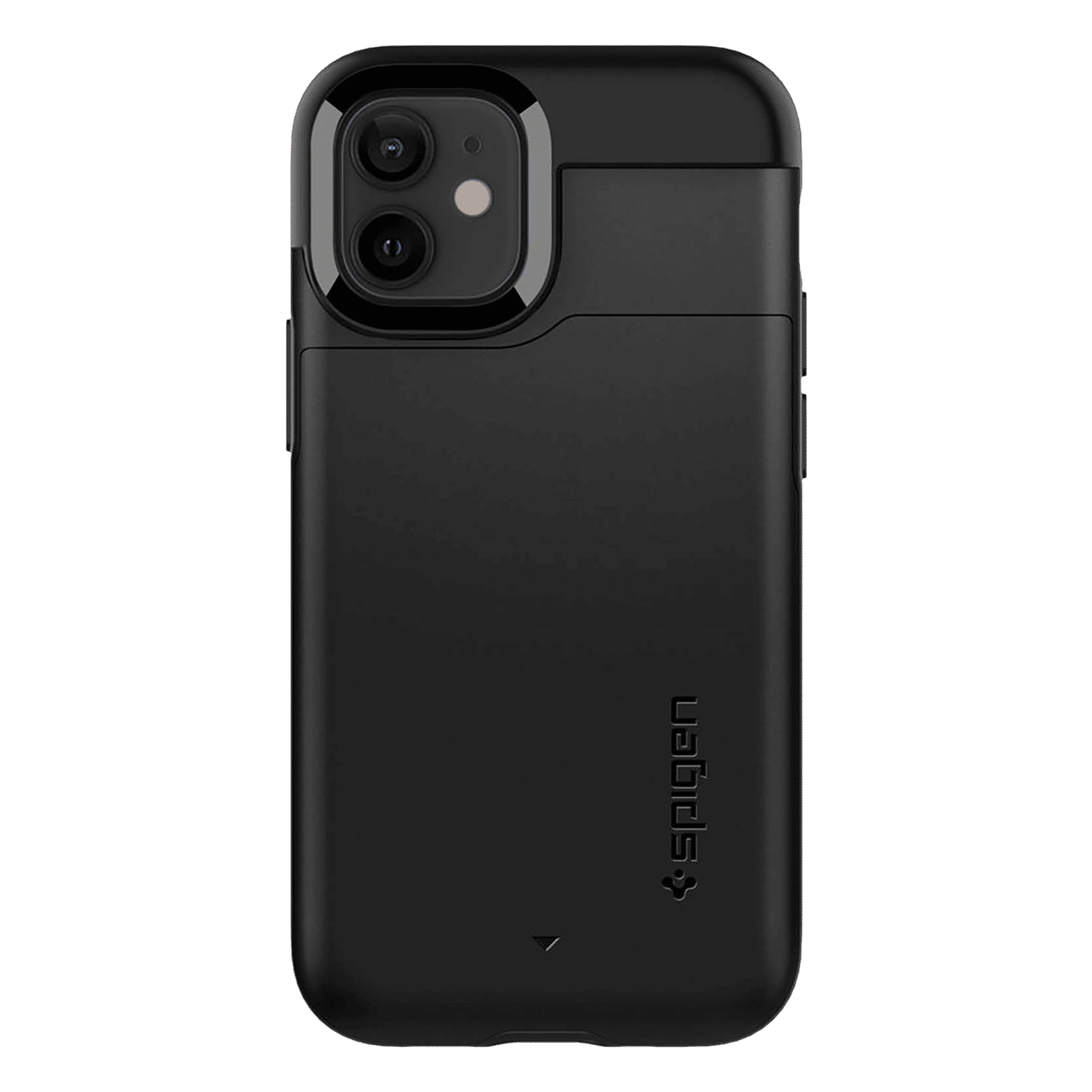spigen Slim Armor CS Polycarbonate & TPU Back Cover for Apple iPhone 12 mini (Air Cushion Technology, Black)_4