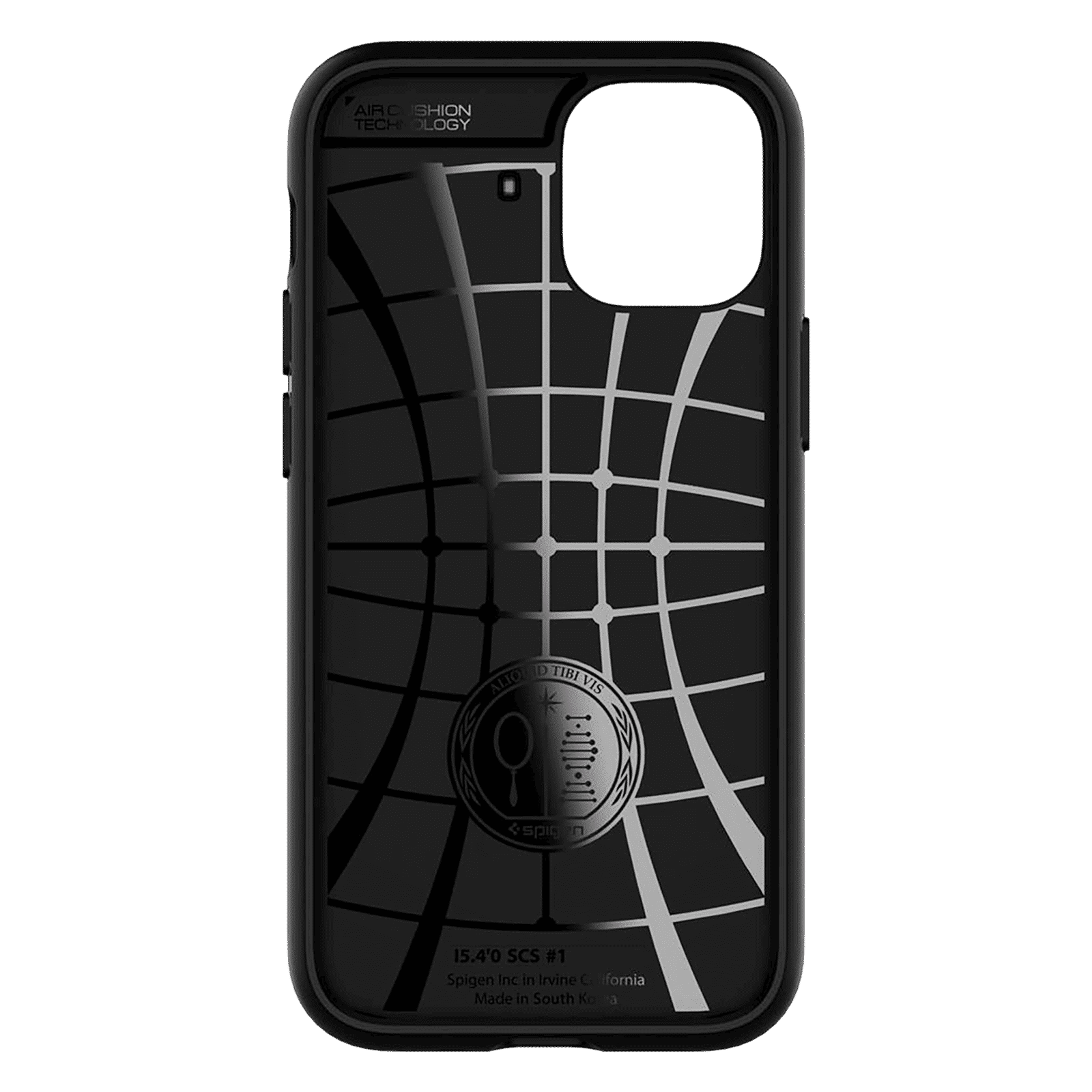 spigen Slim Armor CS Polycarbonate & TPU Back Cover for Apple iPhone 12 mini (Air Cushion Technology, Black)_5