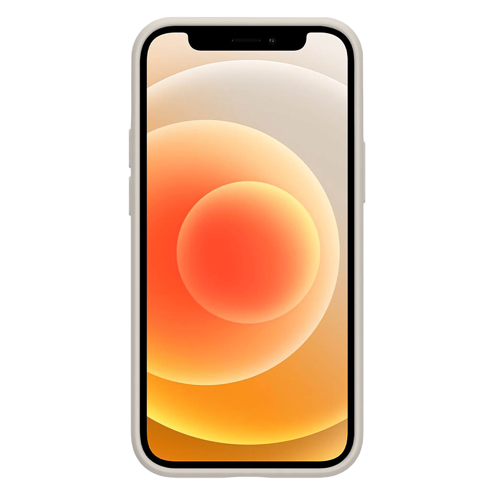 spigen Silicone Back Case For iPhone 12 Mini (Ergonomic Design, ACS01787, Beige)_3