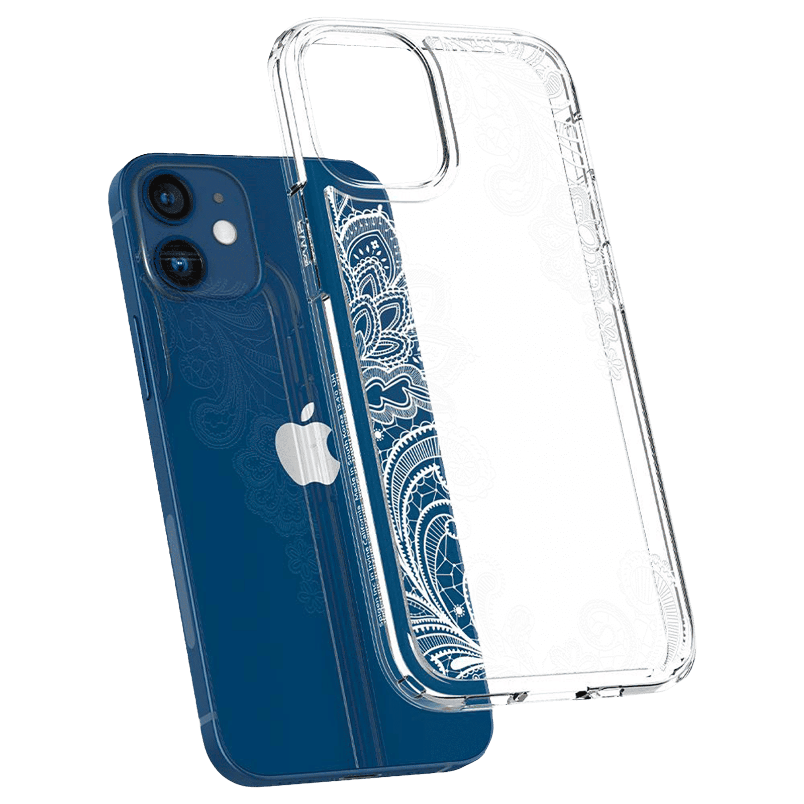 spigen Cyrill TPU Back Cover for Apple iPhone 12 Mini (Camera Bumper, White Mandala) spigen Cyrill TPU Back Cover for Apple iPhone 12 Mini (Camera Bumper, White Mandala)_9