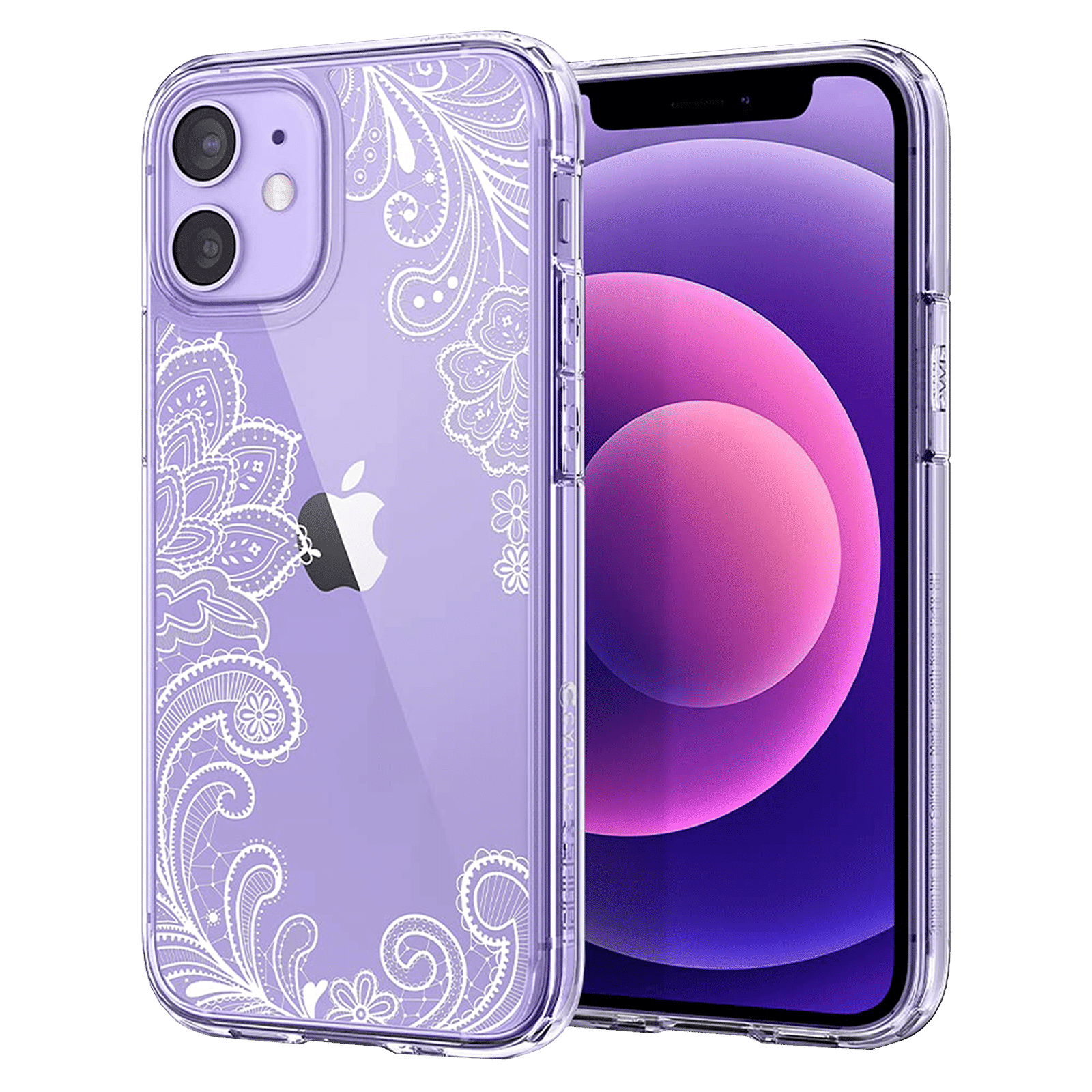 spigen Cyrill TPU Back Cover for Apple iPhone 12 Mini (Camera Bumper, White Mandala) spigen Cyrill TPU Back Cover for Apple iPhone 12 Mini (Camera Bumper, White Mandala)_15