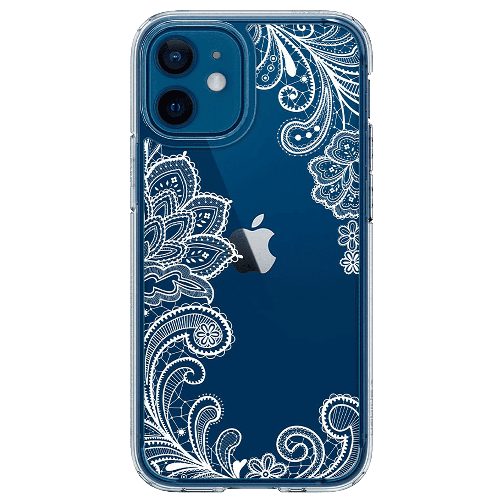 spigen Cyrill TPU Back Cover for Apple iPhone 12 Mini (Camera Bumper, White Mandala) spigen Cyrill TPU Back Cover for Apple iPhone 12 Mini (Camera Bumper, White Mandala)_4