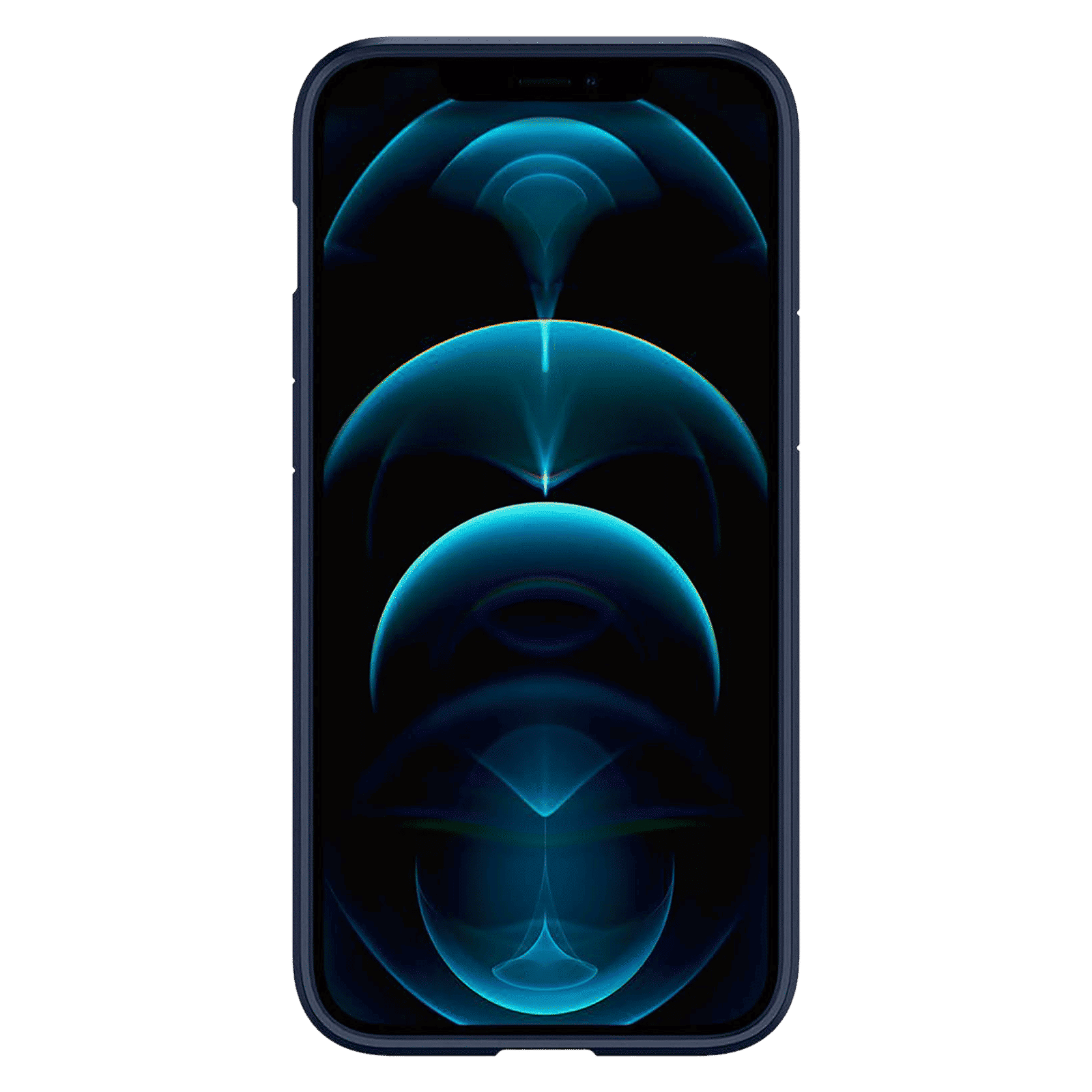 spigen Ultra Hybrid TPU & Polycarbonate Back Cover for Apple iPhone 12 Pro Max (Air Cushion Technology, Navy Blue)_3