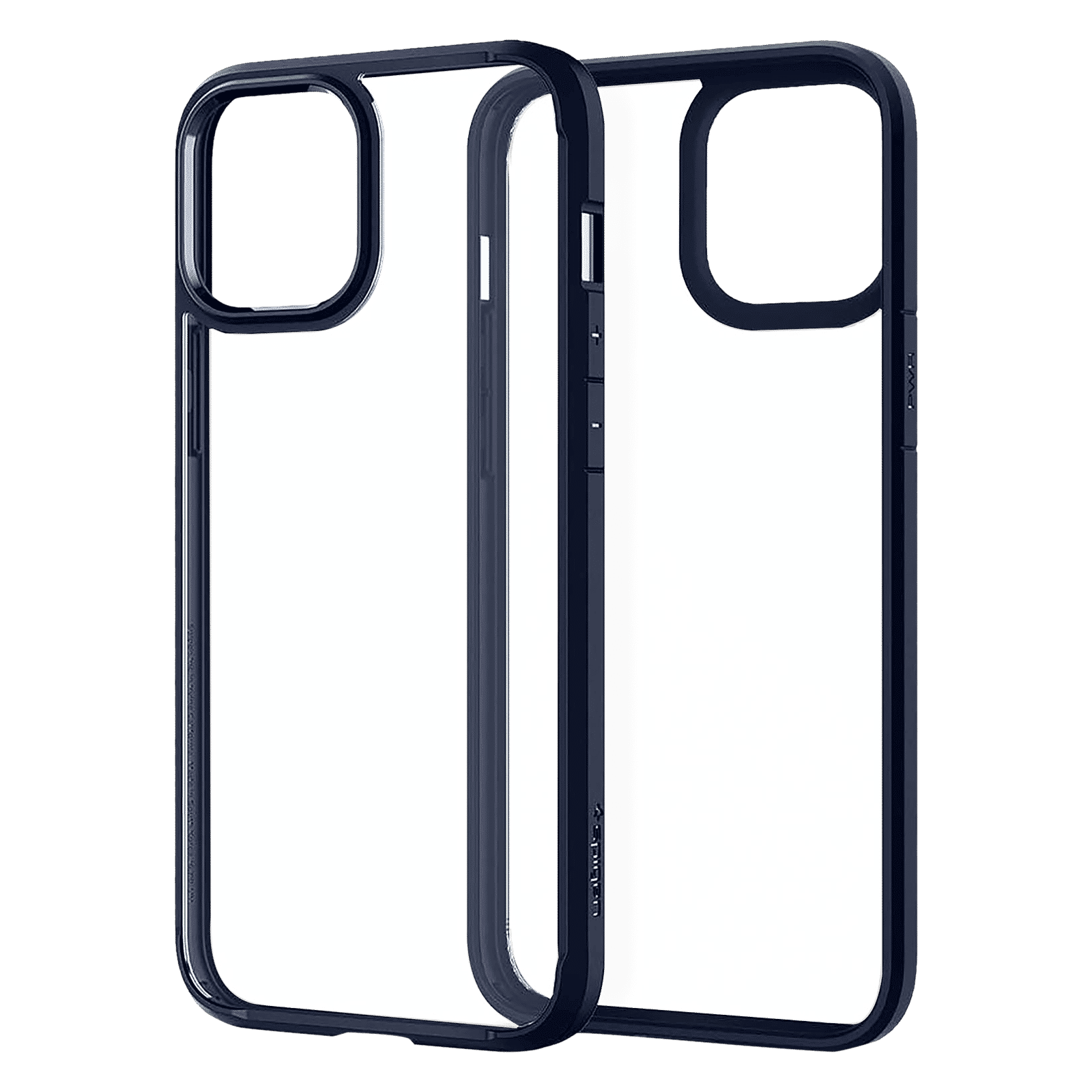 spigen Ultra Hybrid TPU & Polycarbonate Back Cover for Apple iPhone 12 Pro Max (Air Cushion Technology, Navy Blue)_5