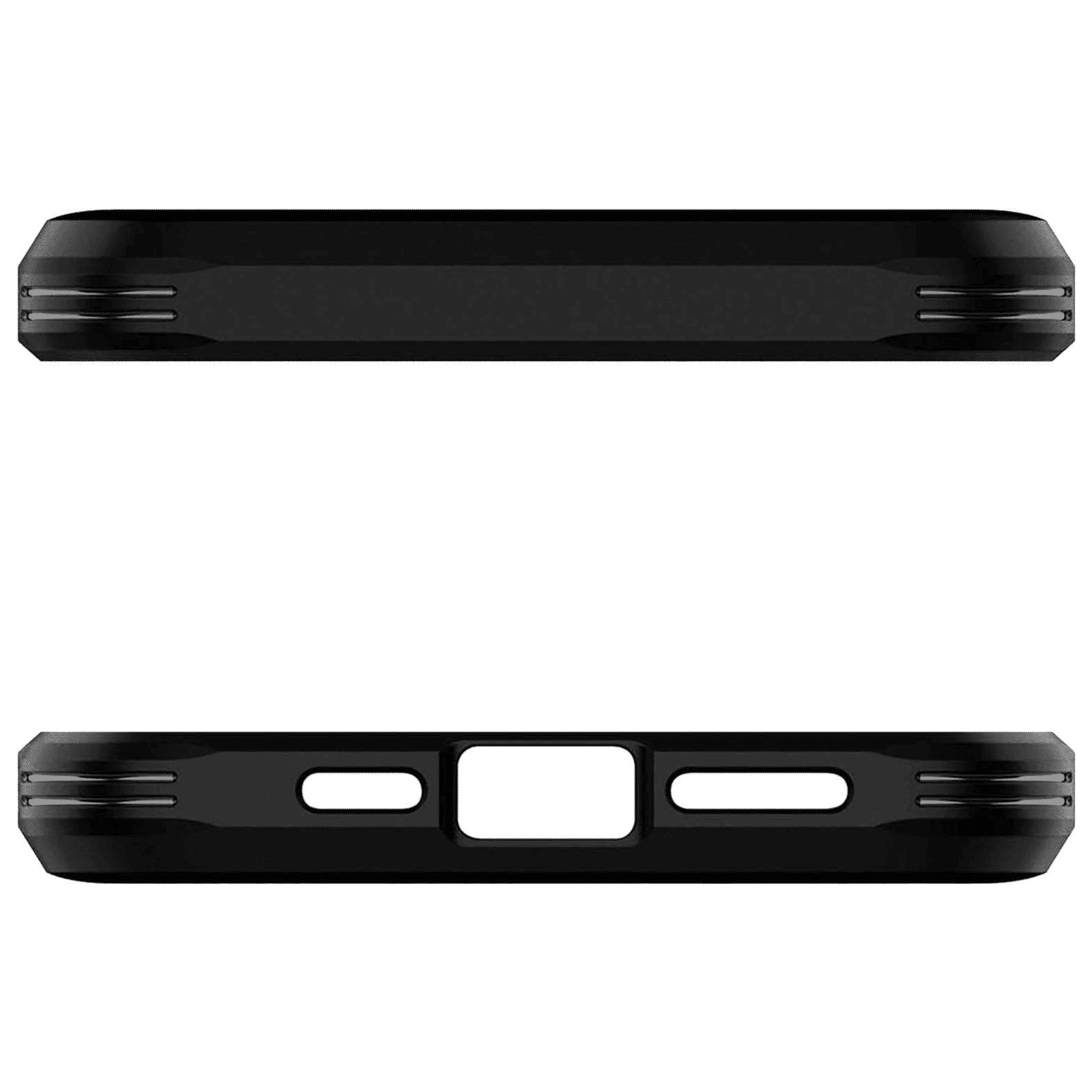 spigen Tough Armor TPU & Polycarbonate Back Case with Stand for Apple iPhone 12 Pro Max (Wireless Charging Compatible, Metal Slate)_7