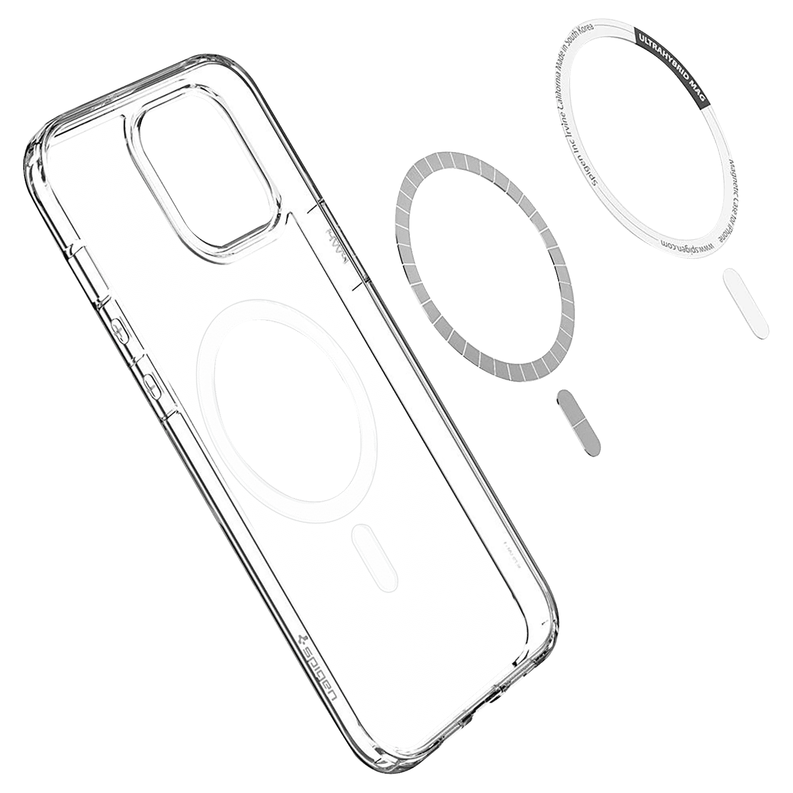 spigen Ultra Hybrid Mag TPU & Polycarbonate Back Cover for Apple iPhone 12 Pro Max (Air Cushion Technology, Pacific Blue)_13