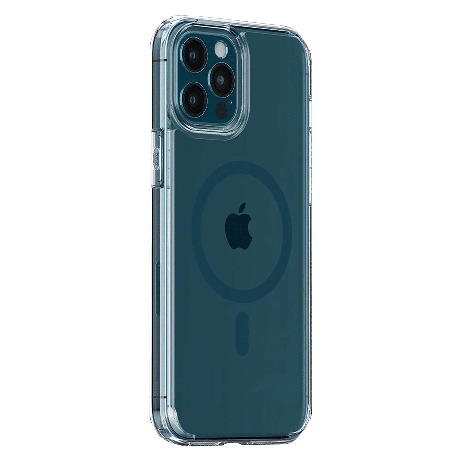 spigen Ultra Hybrid Mag TPU & Polycarbonate Back Cover for Apple iPhone 12 Pro Max (Air Cushion Technology, Pacific Blue)_5