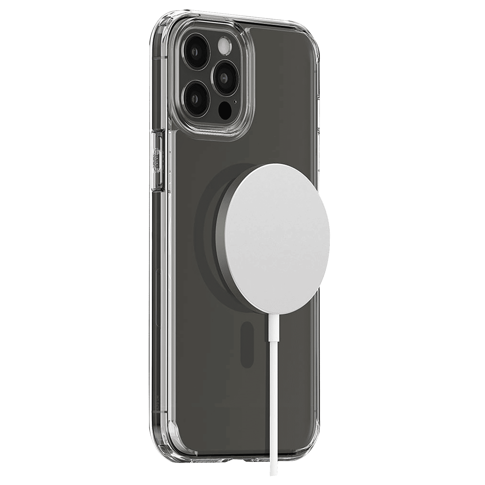 spigen Ultra Hybrid Mag TPU & Polycarbonate Back Cover for Apple iPhone 12 Pro Max (Air Cushion Technology, Graphite)_7