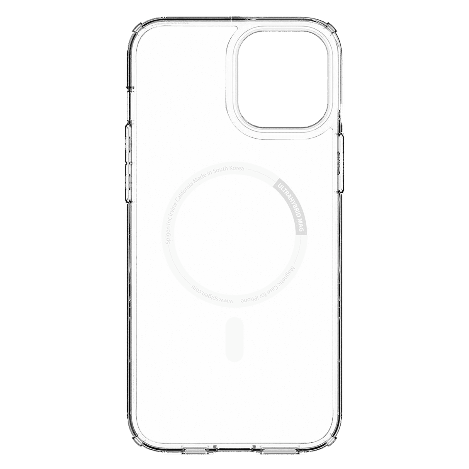 spigen Ultra Hybrid Mag TPU & Polycarbonate Back Cover for Apple iPhone 12 Pro Max (Air Cushion Technology, White)_6