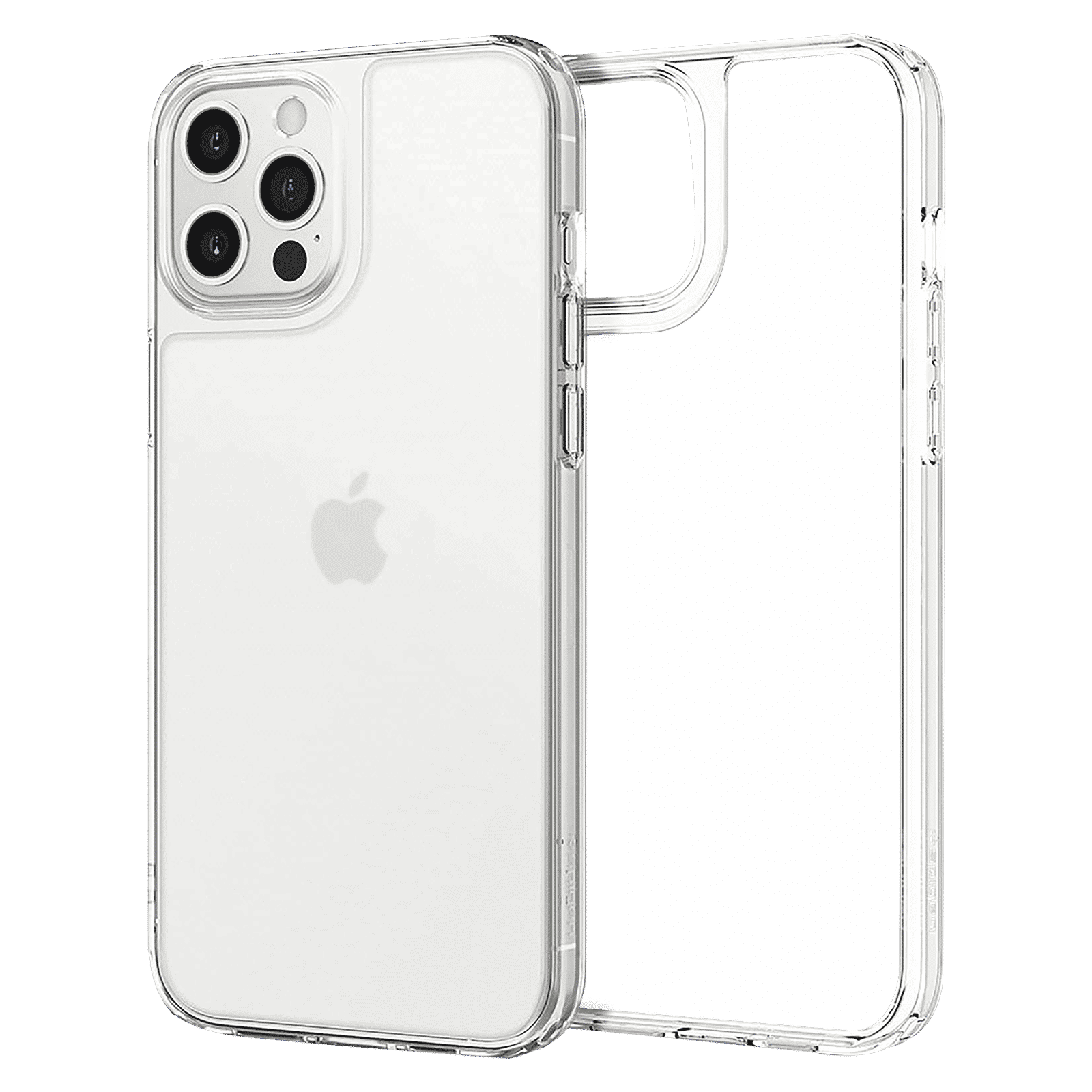 spigen Quartz Hybrid Glass, Tempered Glass & TPU Back Case For iPhone 12 Pro Max (Slim & Grip-Friendly, ACS02600, Matte Clear)_4