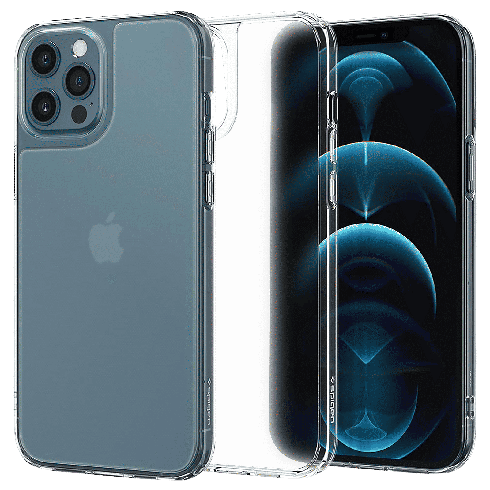 spigen Quartz Hybrid Glass, Tempered Glass & TPU Back Case For iPhone 12 Pro Max (Slim & Grip-Friendly, ACS02600, Matte Clear)_5